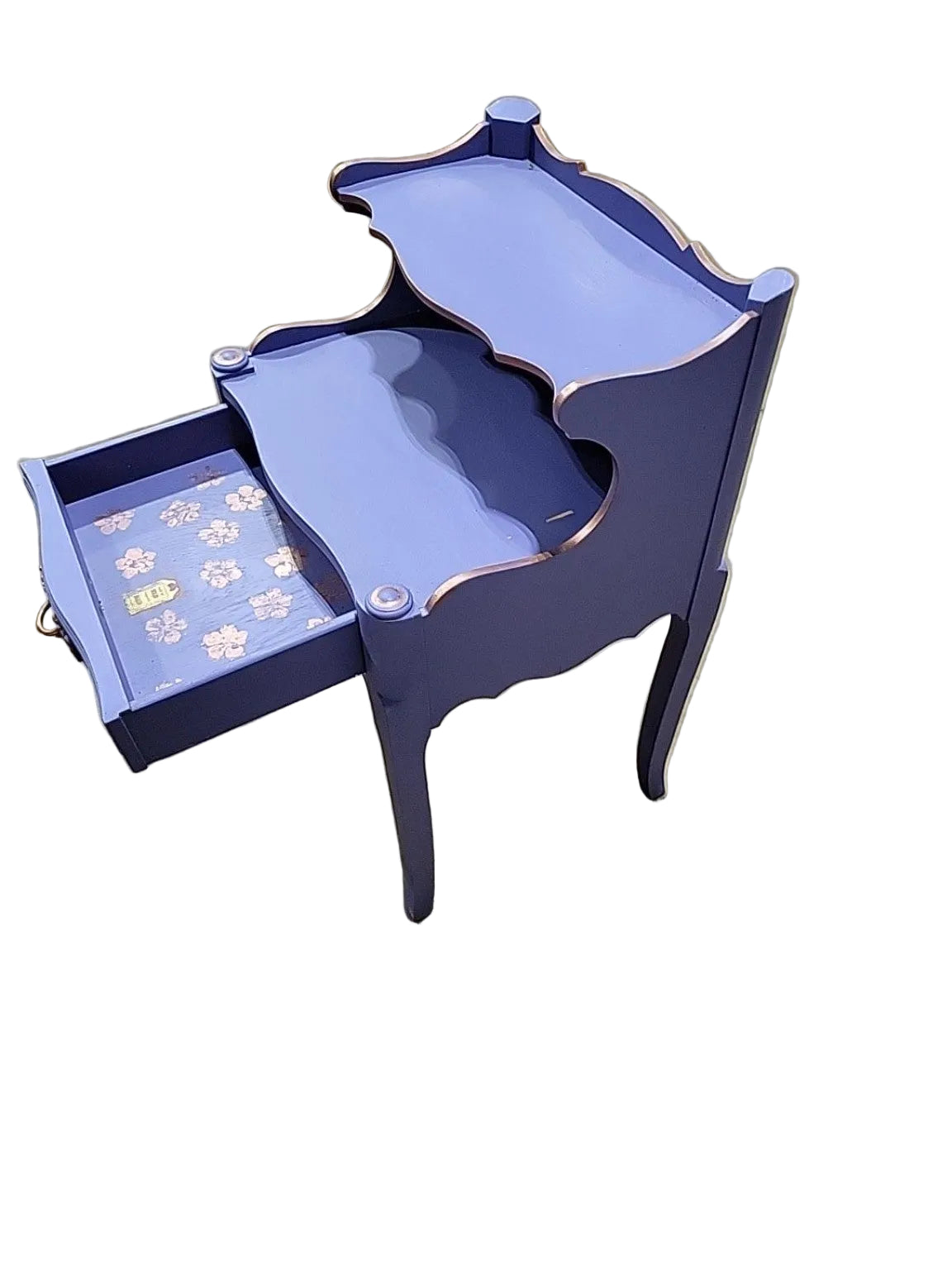 Vintage Solid Beech Painted Telephone Table
