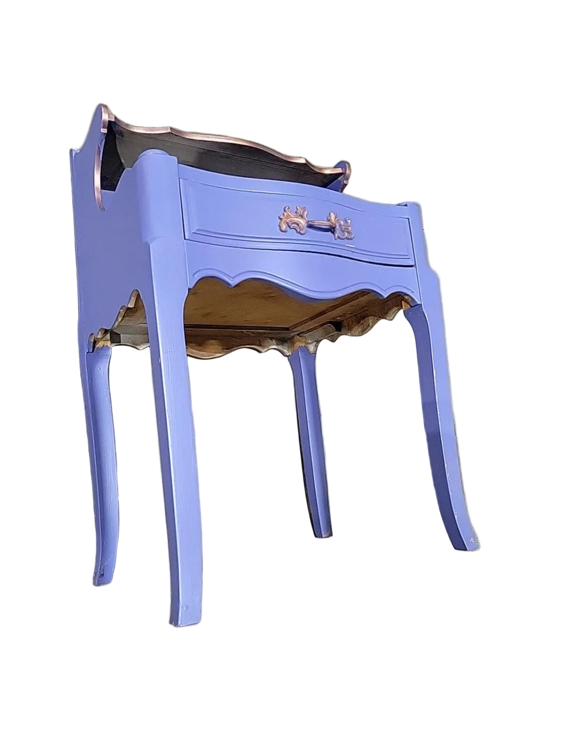 Vintage Solid Beech Painted Telephone Table