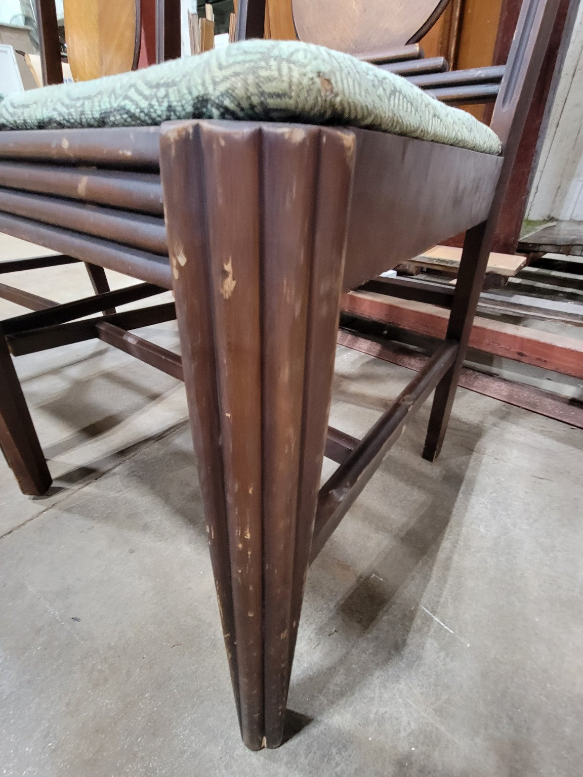 Vintage Art Deco Wood Dining Chairs – Set of 5