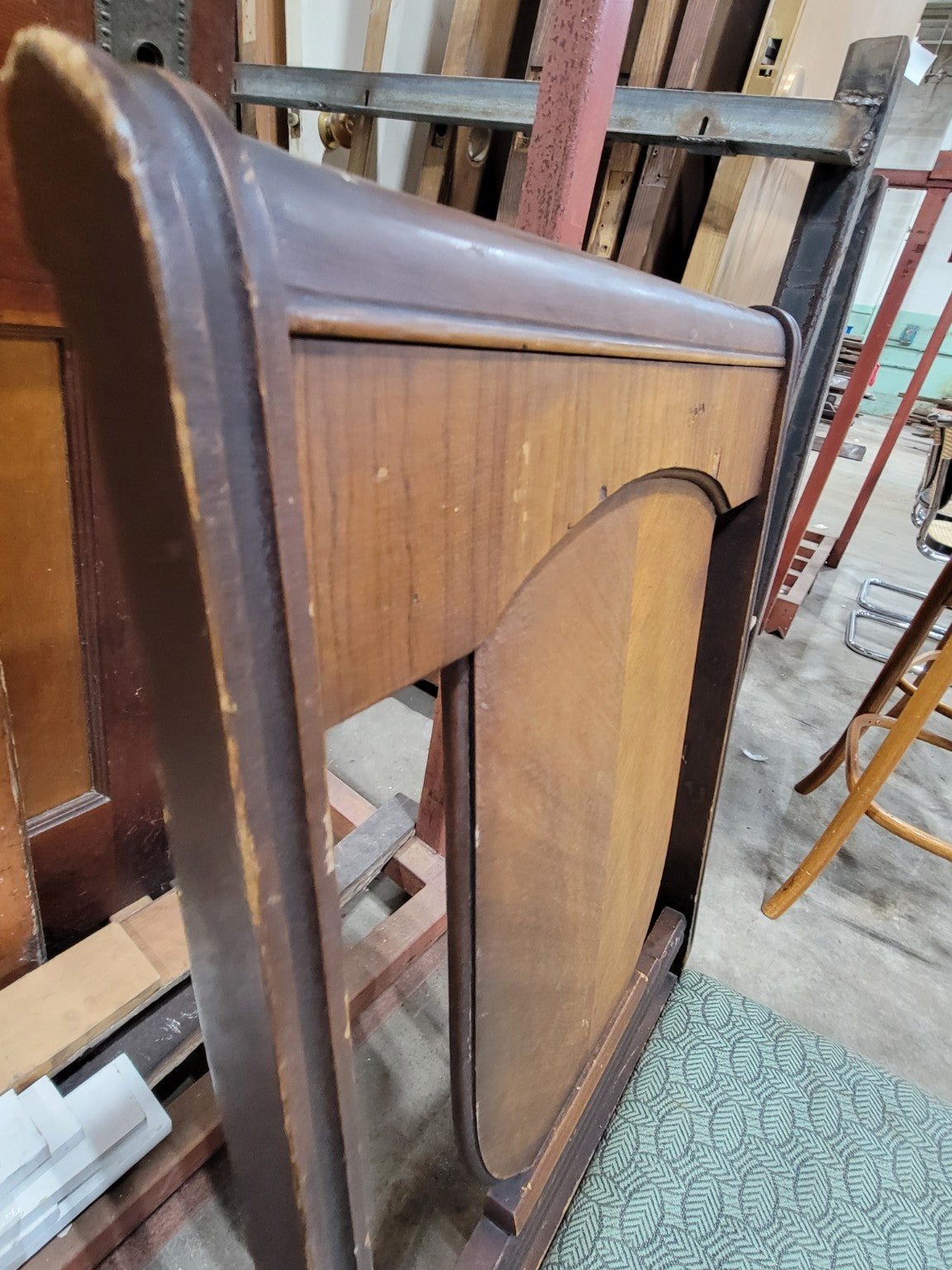Vintage Art Deco Wood Dining Chairs – Set of 5