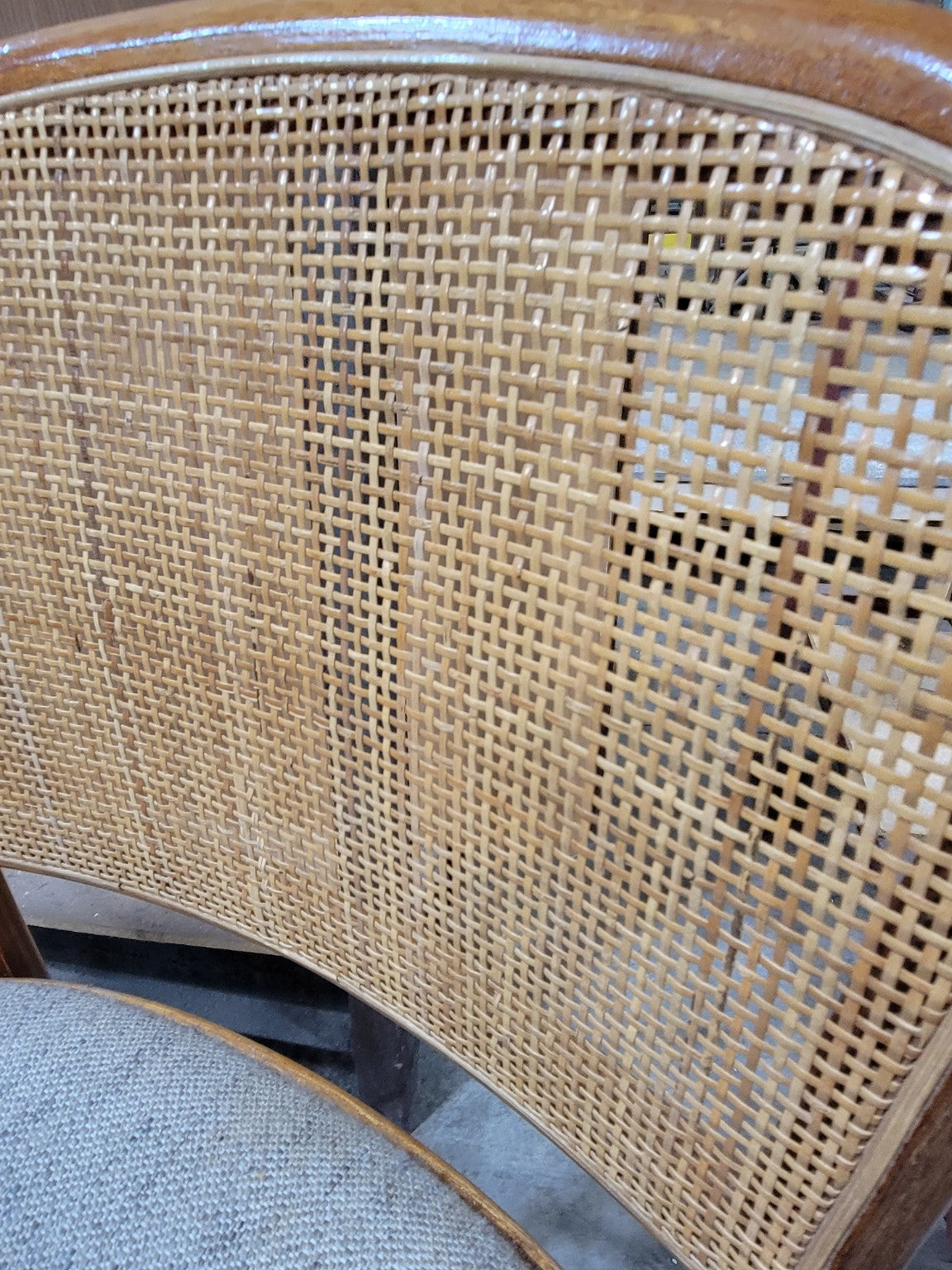 Vintage Coja Cane Back Bentwood Bar Stools – Pair