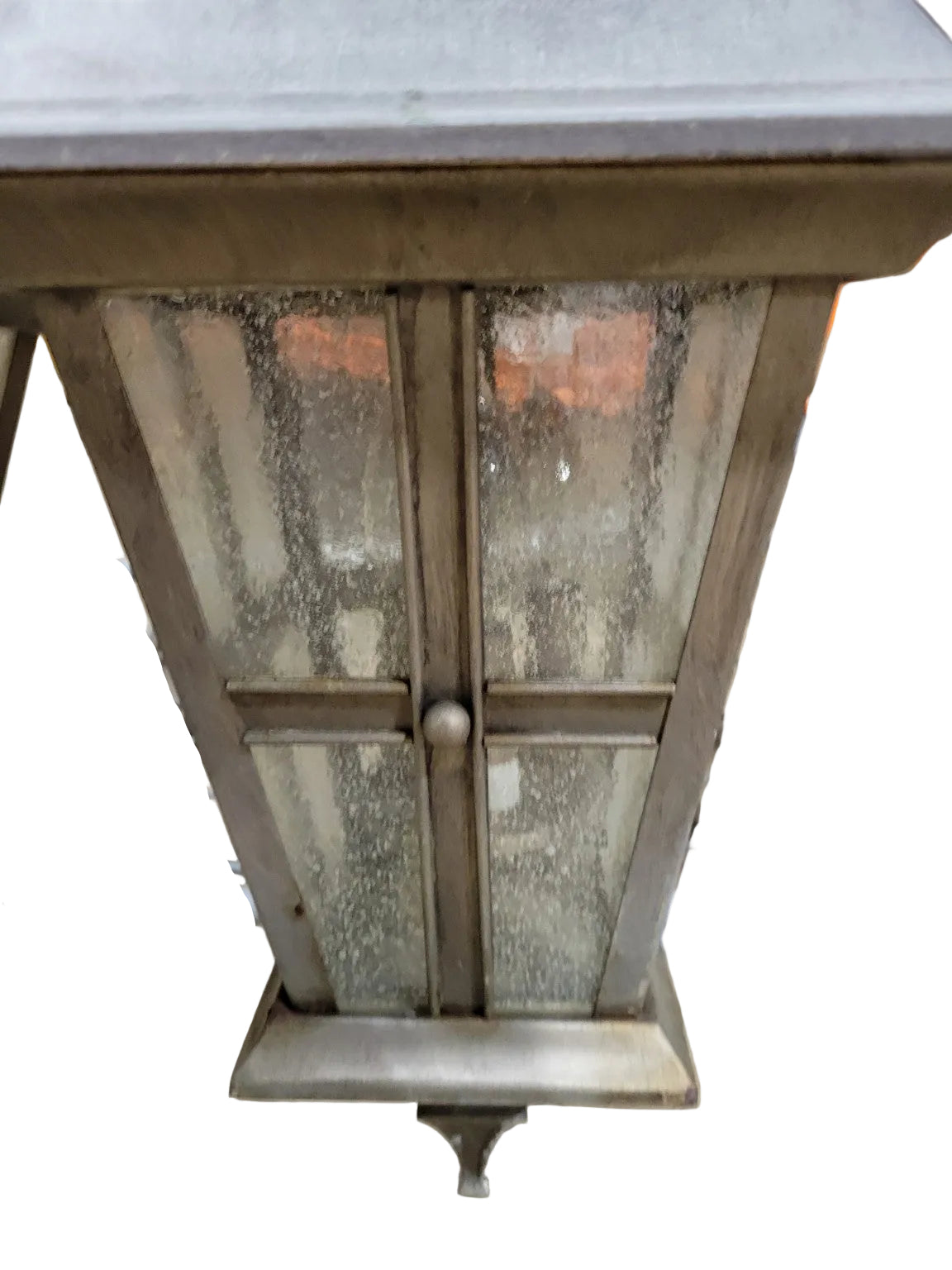 Pair of Traditional Metal Outdoor Wall Lanterns