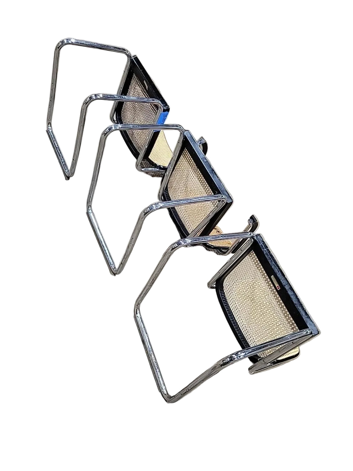Vintage Knoll Cesca Cane Chairs by Marcel Breuer – Set of 3