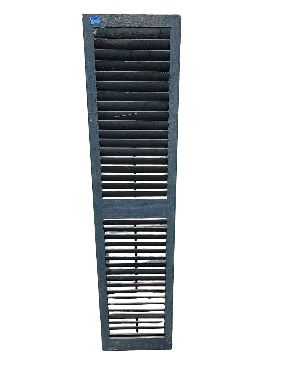 Vintage Tall Painted Wood Louvered Shutter – 67"