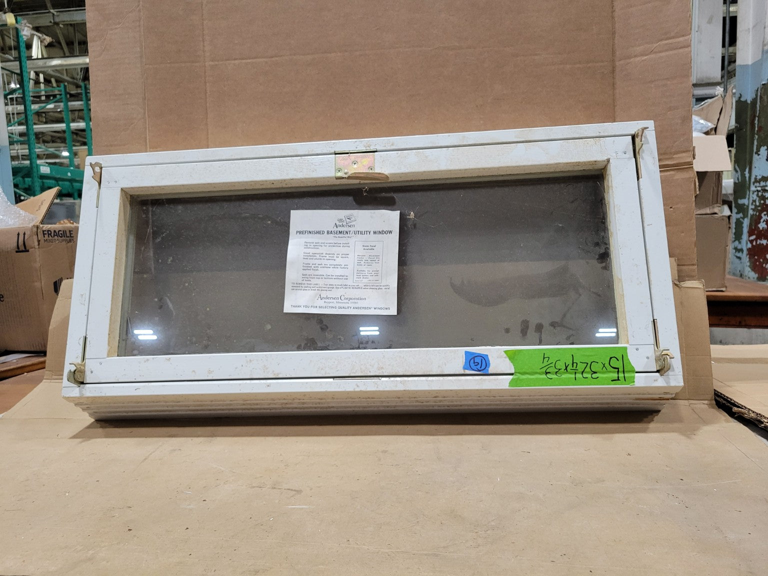 Andersen Prefinished Basement Utility Awning Window