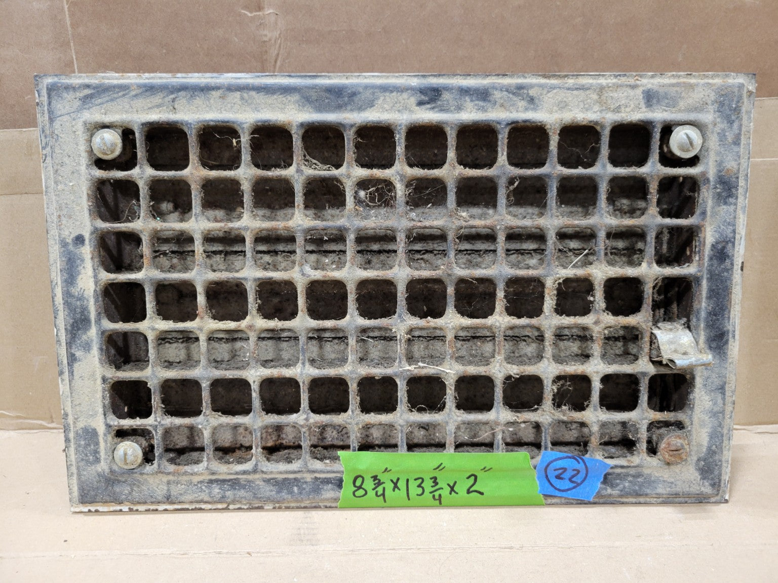 Vintage Cast Iron Adjustable Floor Register Grille