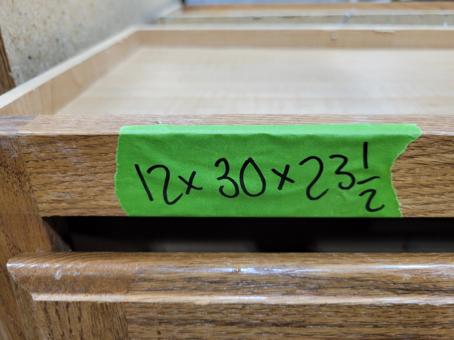 Oak Double-Door Base Cabinet – 30 Inch