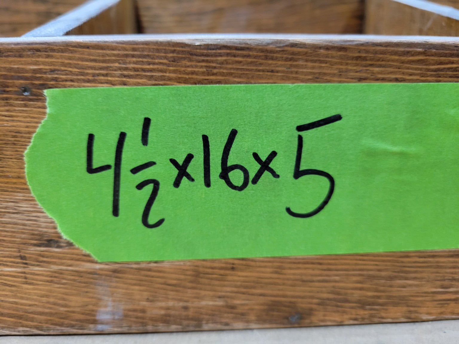 Vintage Divided Wood Organizer Box – 16 Inch