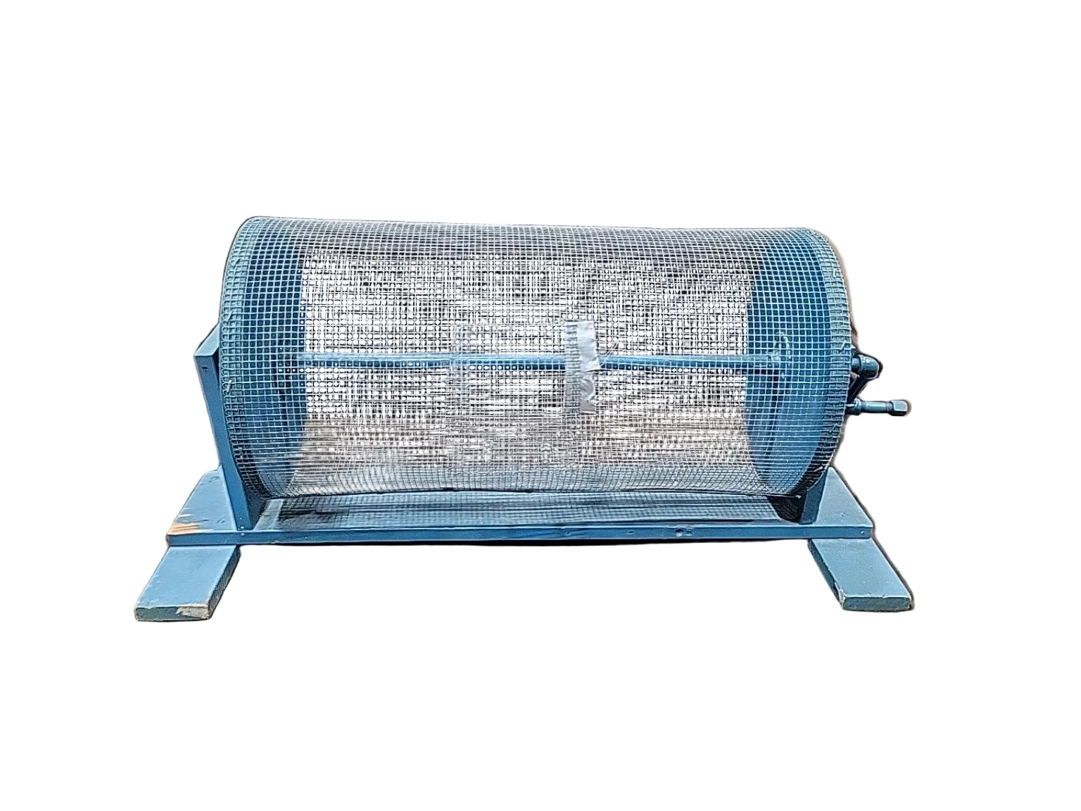 Vintage Hand-Crank Wire Mesh Raffle Drum