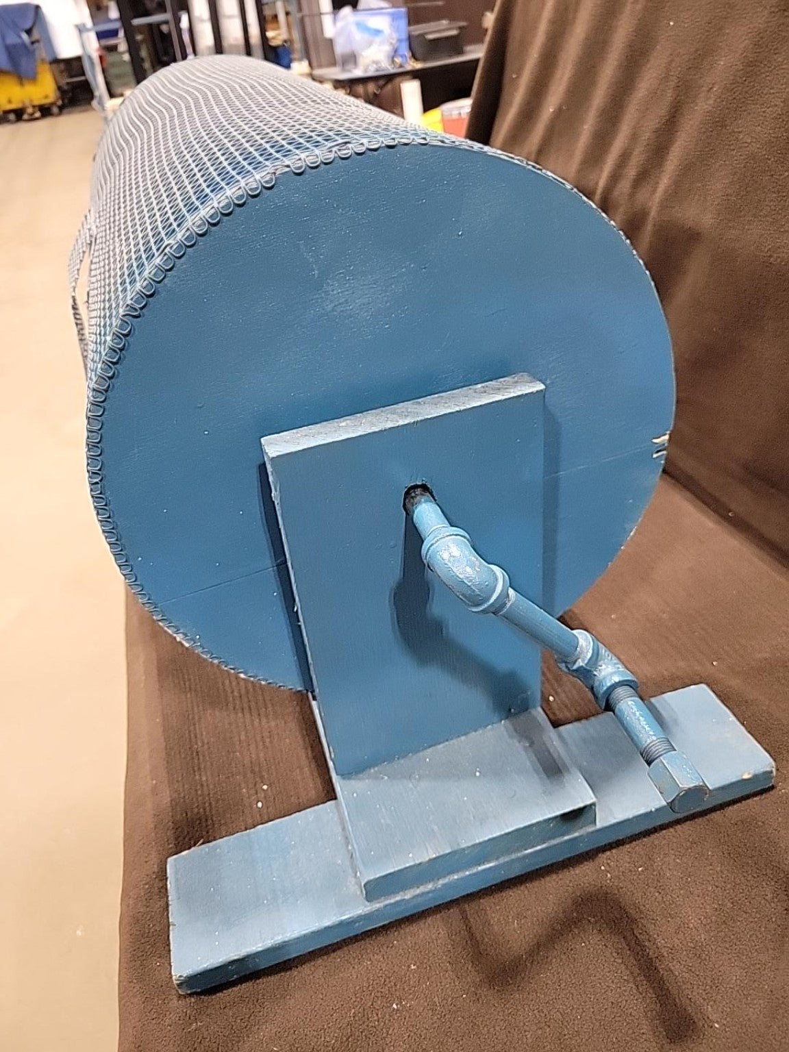 Vintage Hand-Crank Wire Mesh Raffle Drum