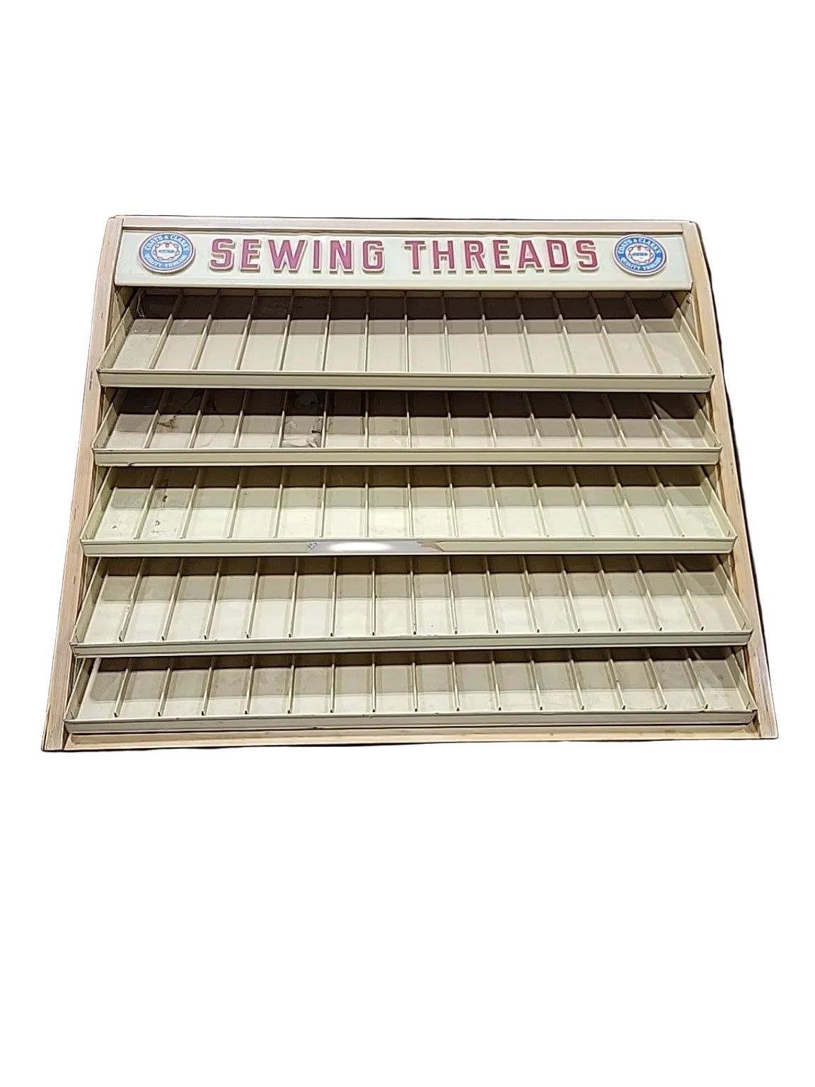 Vintage Coats & Clark’s Sewing Threads Retail Counter Display