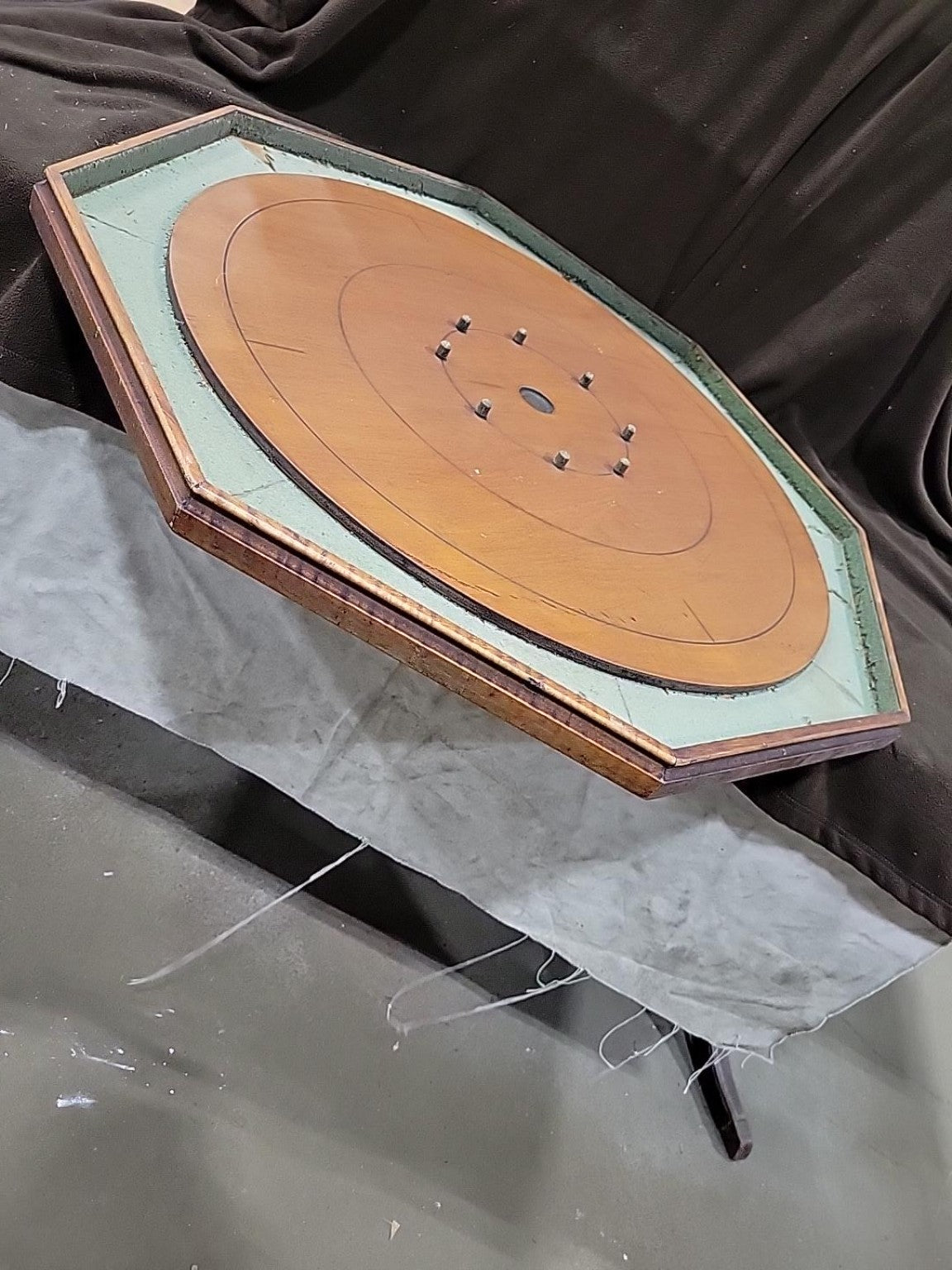 Antique W.B. Cross Crokinole Game Board