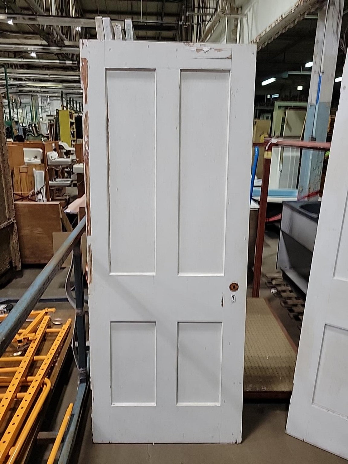 Vintage 4-Panel Solid Wood Interior Door – 32 x 80