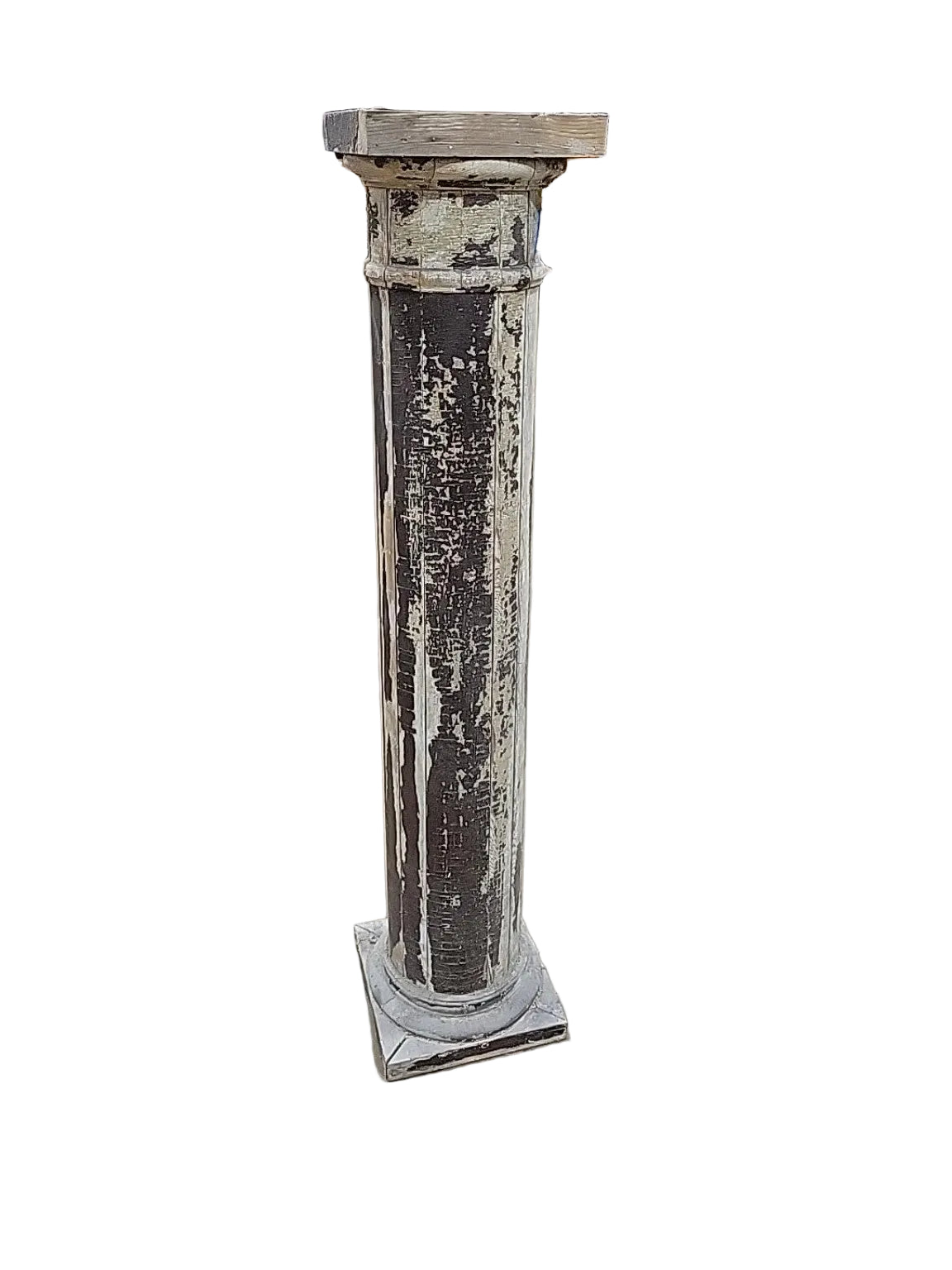 Antique Salvaged Wood Architectural Column