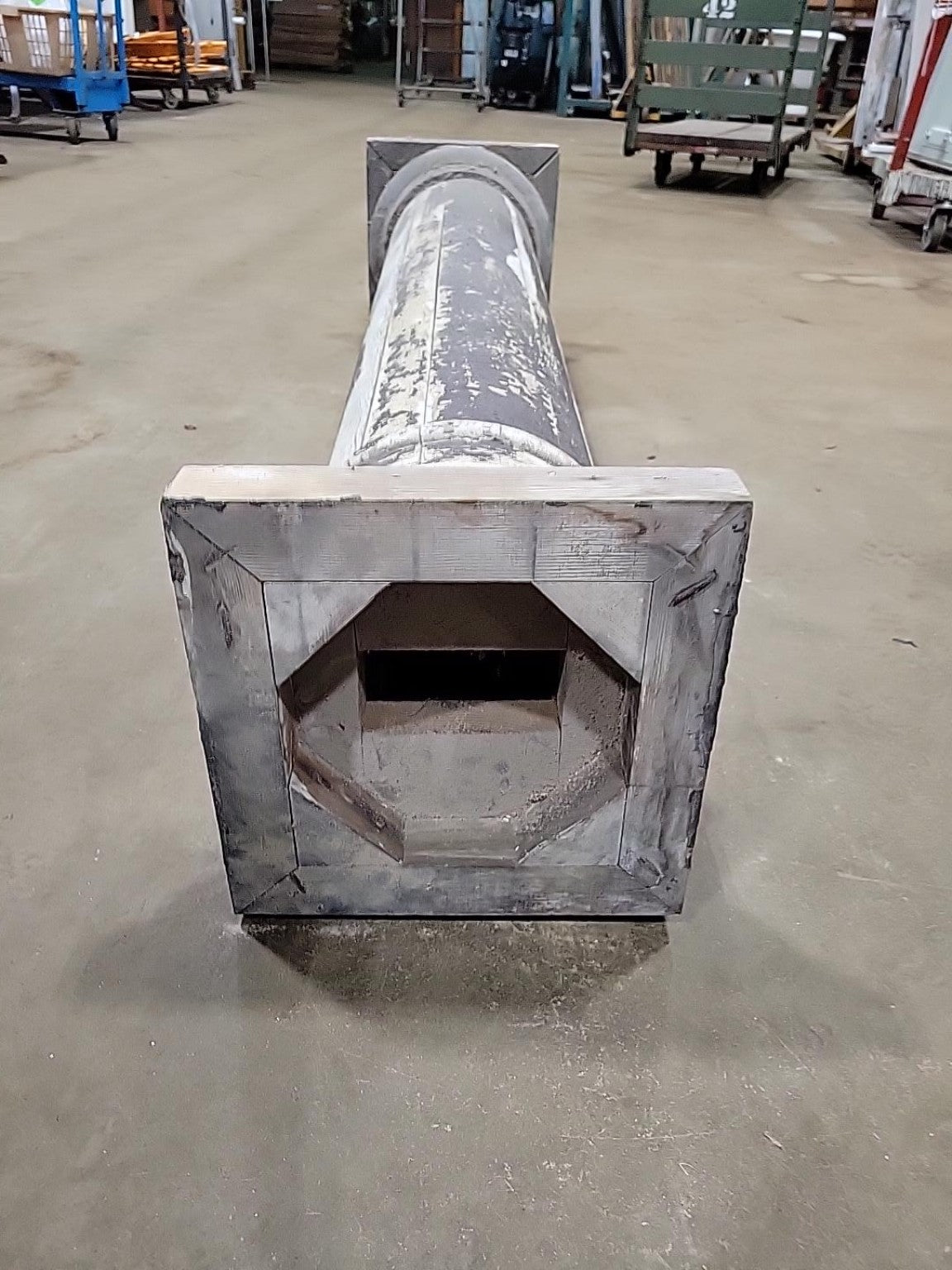 Antique Salvaged Wood Architectural Column
