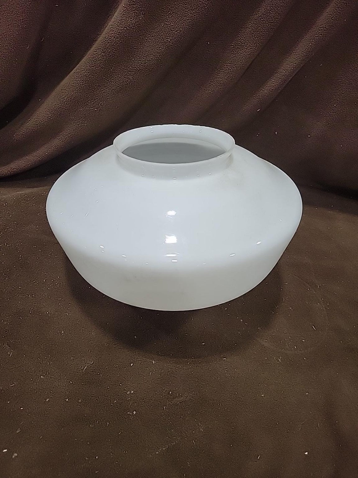 Vintage White Milk Glass Globe Light Shade – 13"