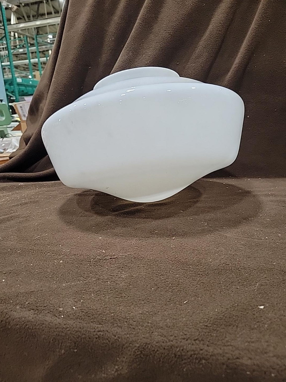 Vintage White Milk Glass Globe Light Shade – 13"