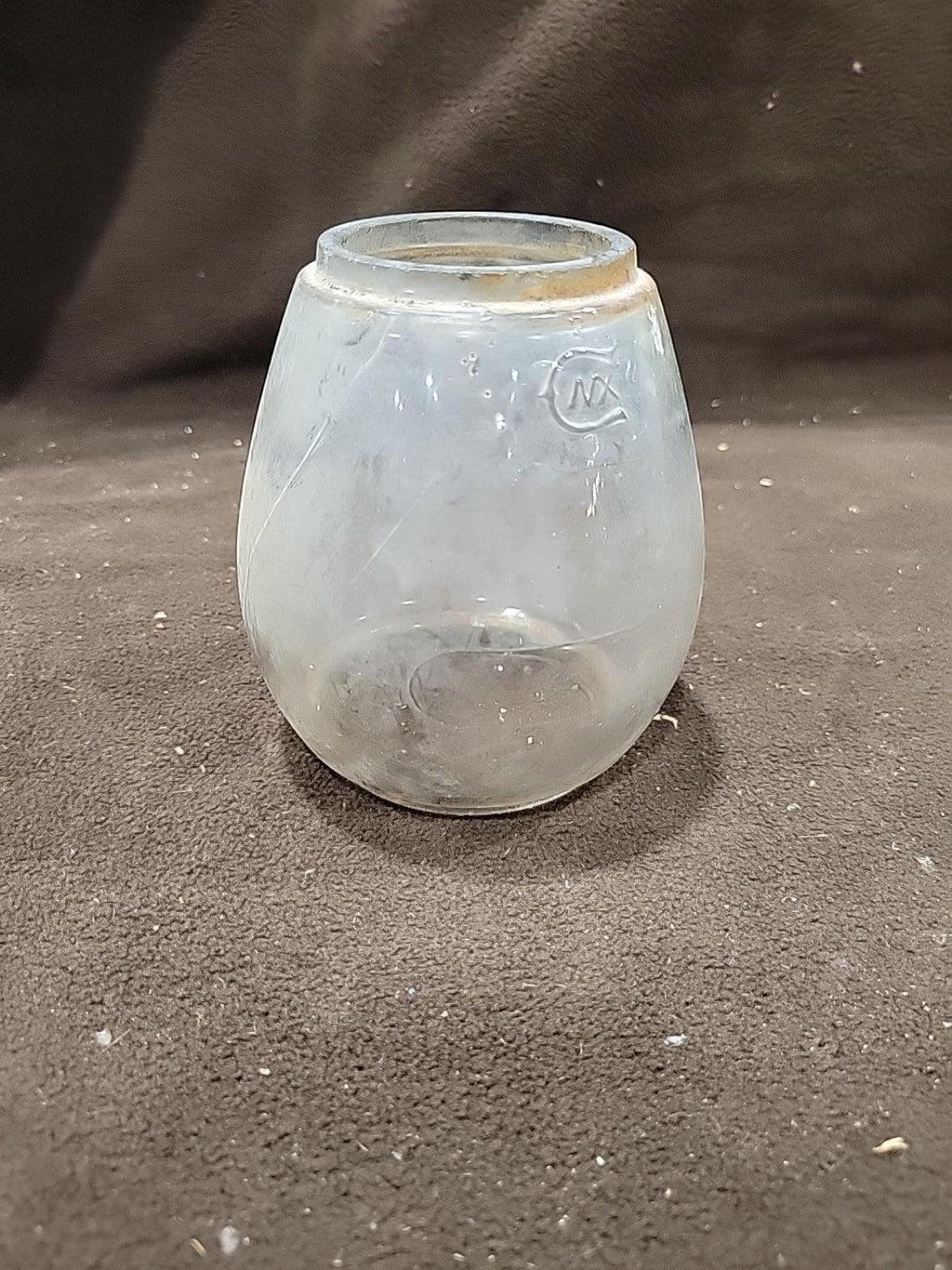 Vintage Dietz Vesta New York Clear Glass Railroad Lantern Globe