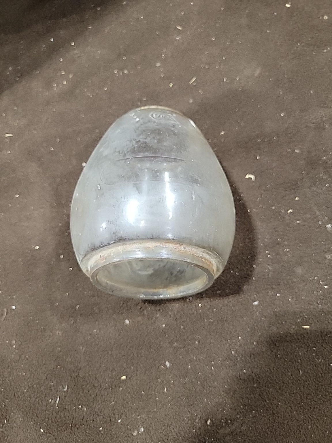 Vintage Dietz Vesta New York Clear Glass Railroad Lantern Globe