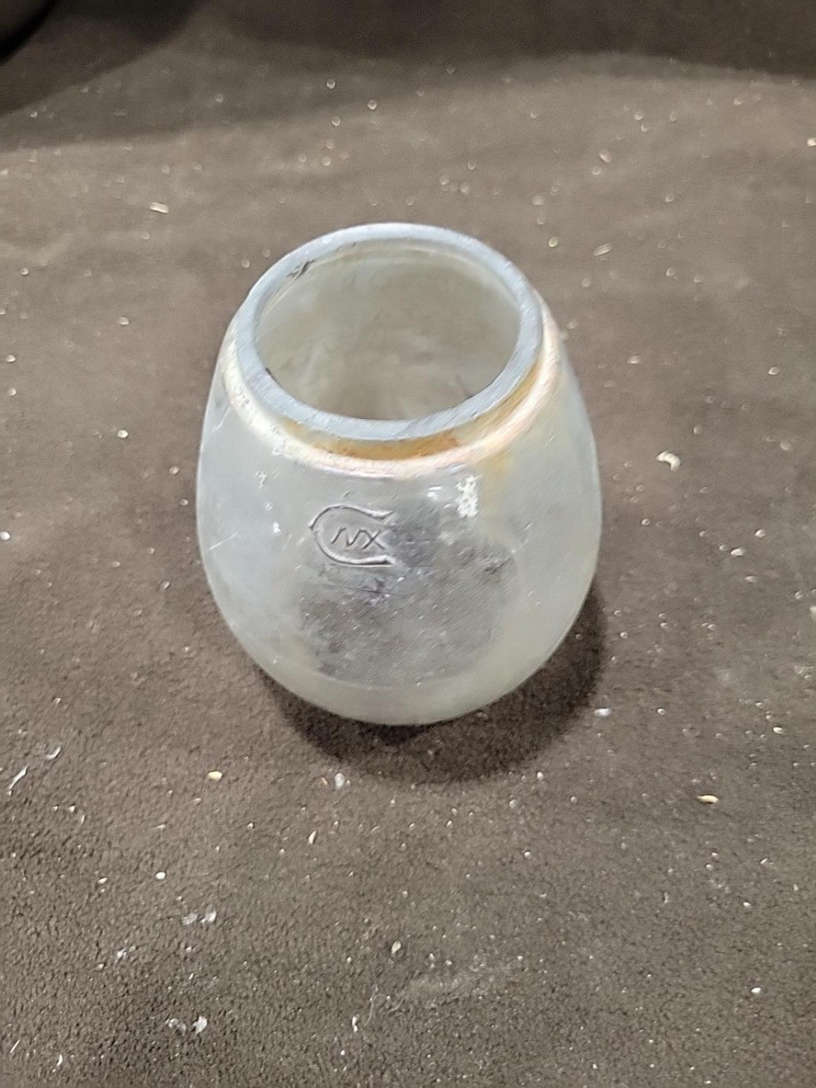 Vintage Dietz Vesta New York Clear Glass Railroad Lantern Globe