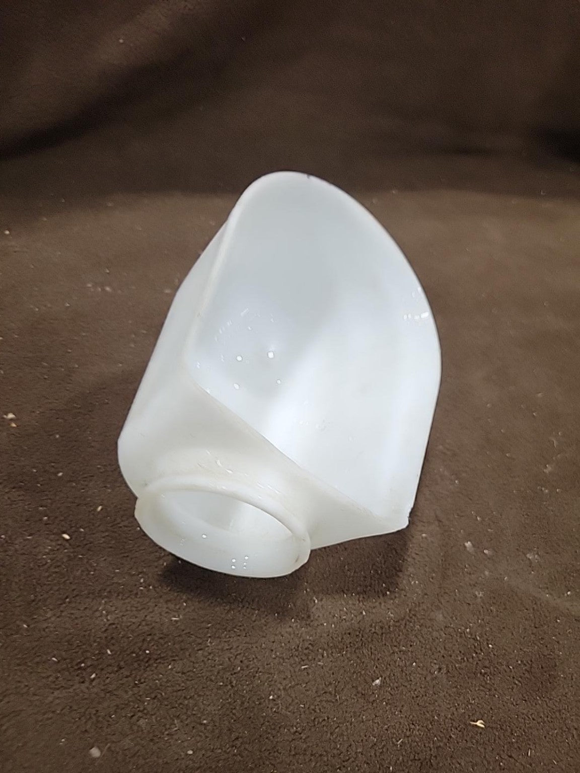Vintage White Milk Glass Wall Sconce / Light Shade
