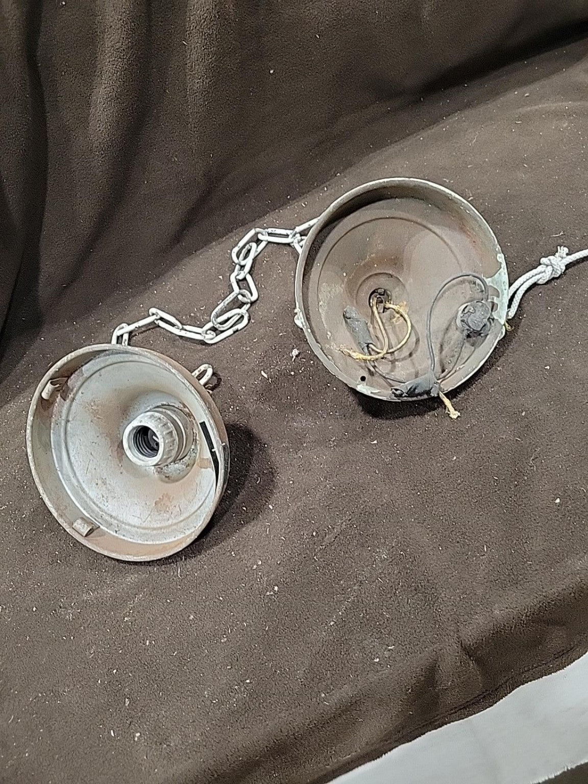 Vintage Chain-Hung Ceiling Fixture – Salvage Lighting Hardware