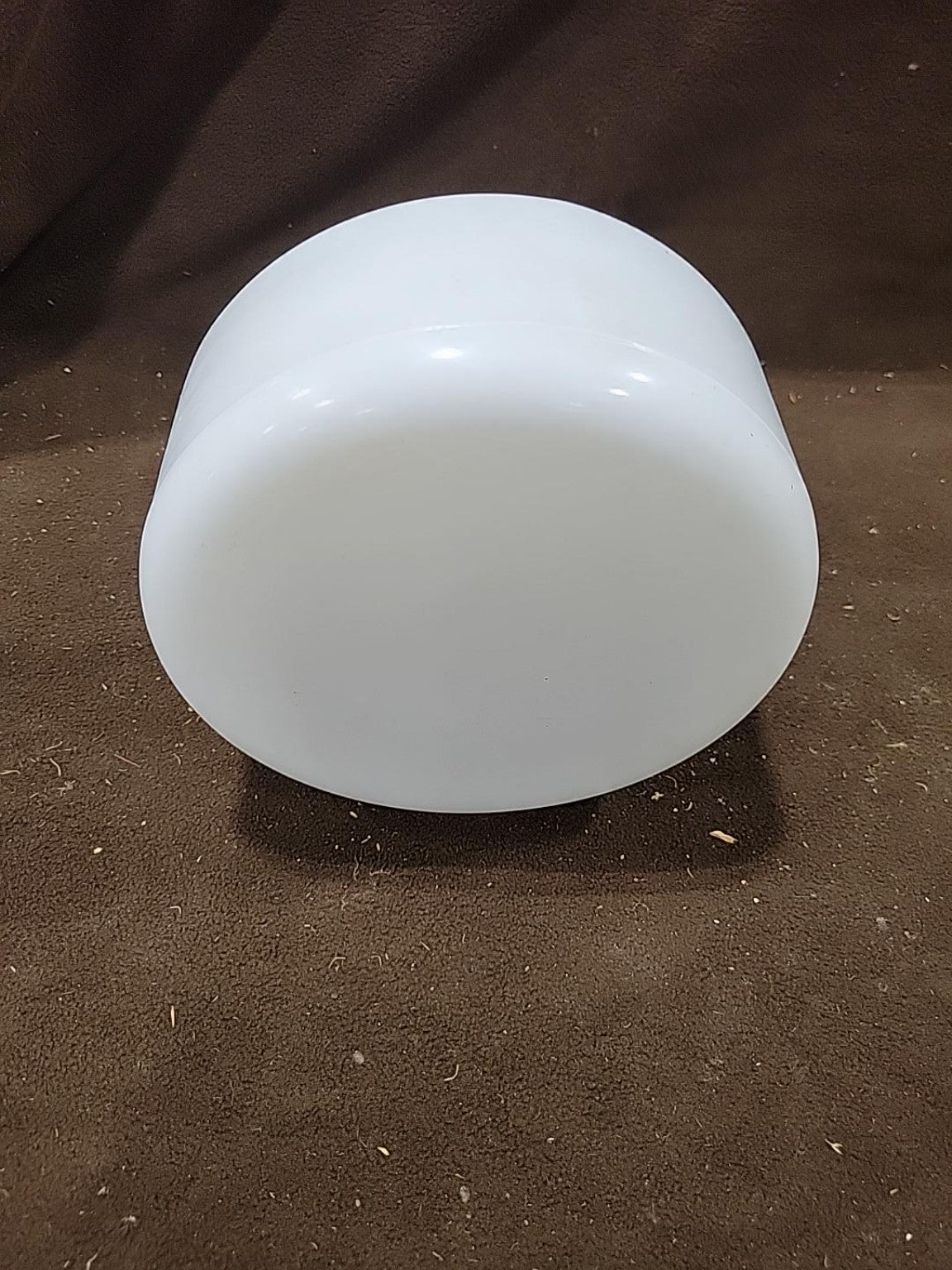 Vintage White Milk Glass Drum Light Shade – 6" Fitter