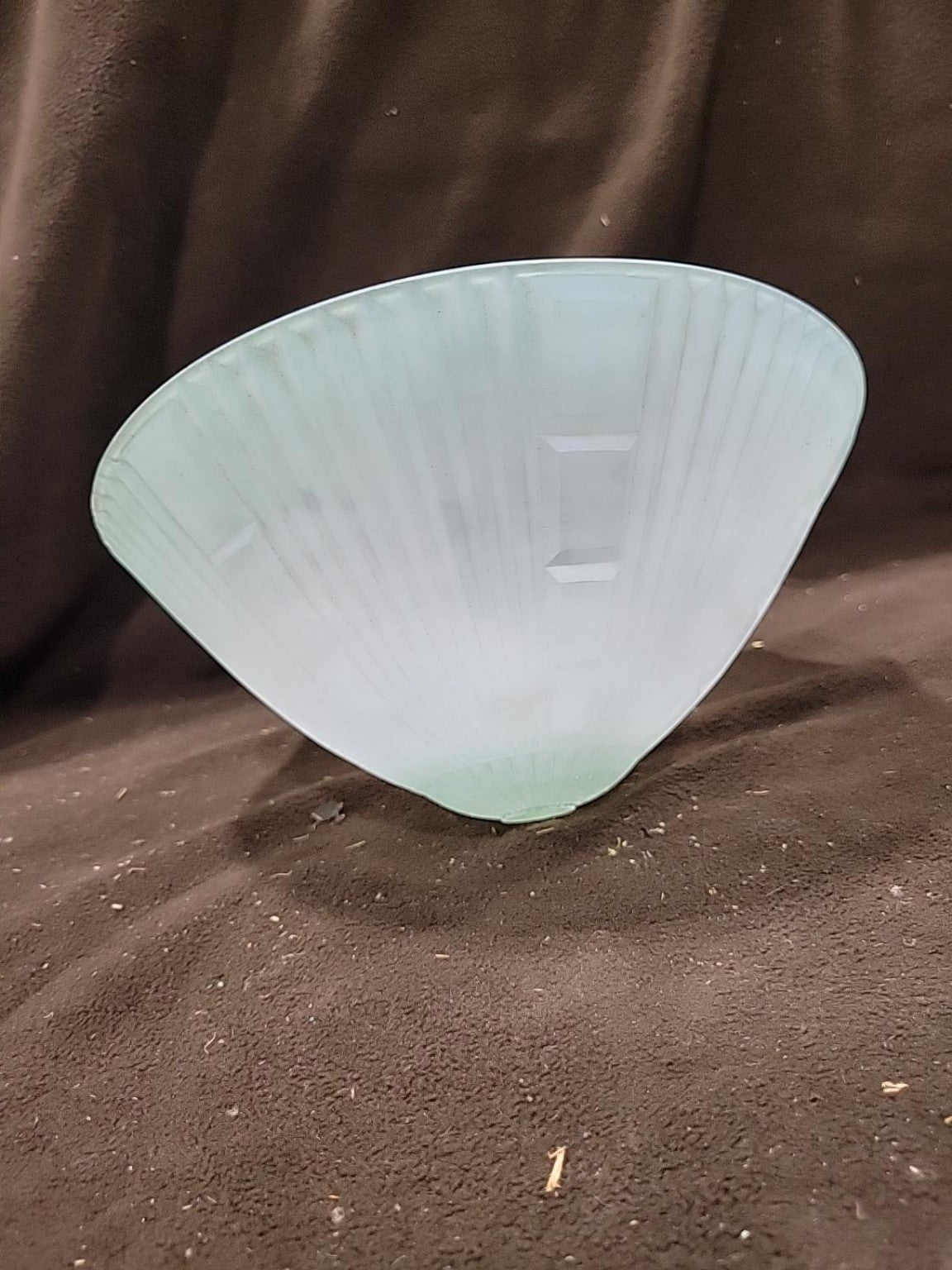 Vintage Art Deco Light Turquoise Frosted Glass Ceiling Light Shade