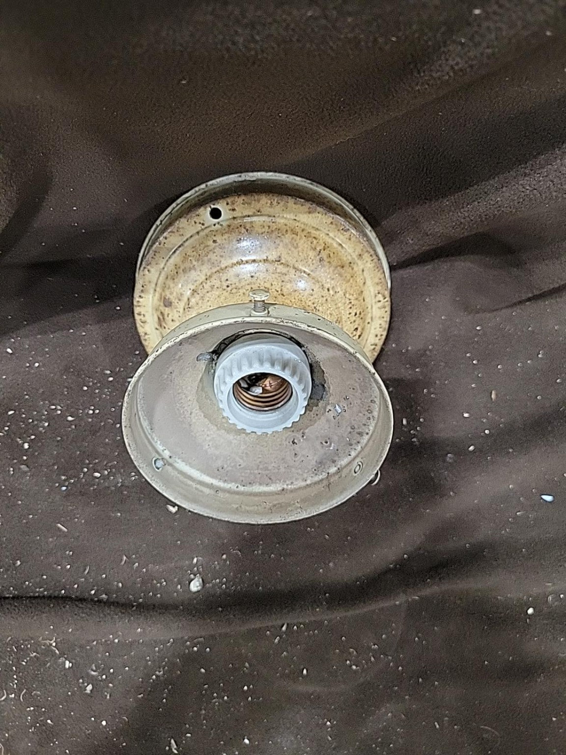 Vintage Flush Mount Metal Ceiling Light Fixture – Cream
