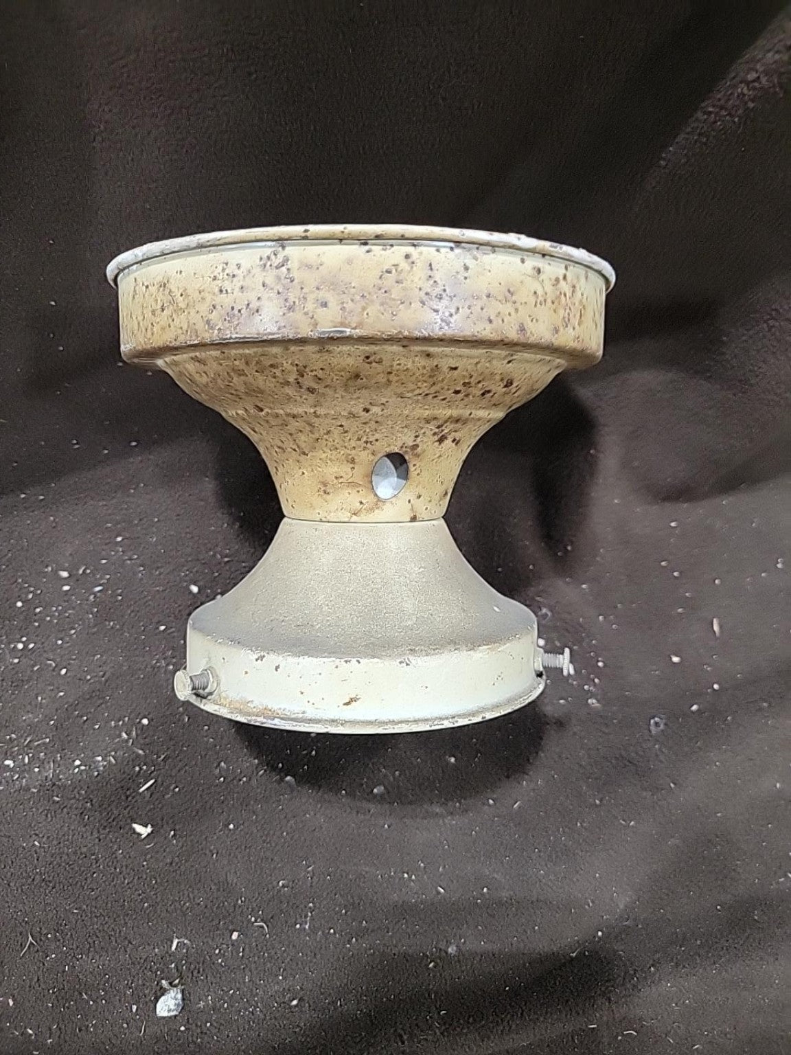 Vintage Flush Mount Metal Ceiling Light Fixture – Cream