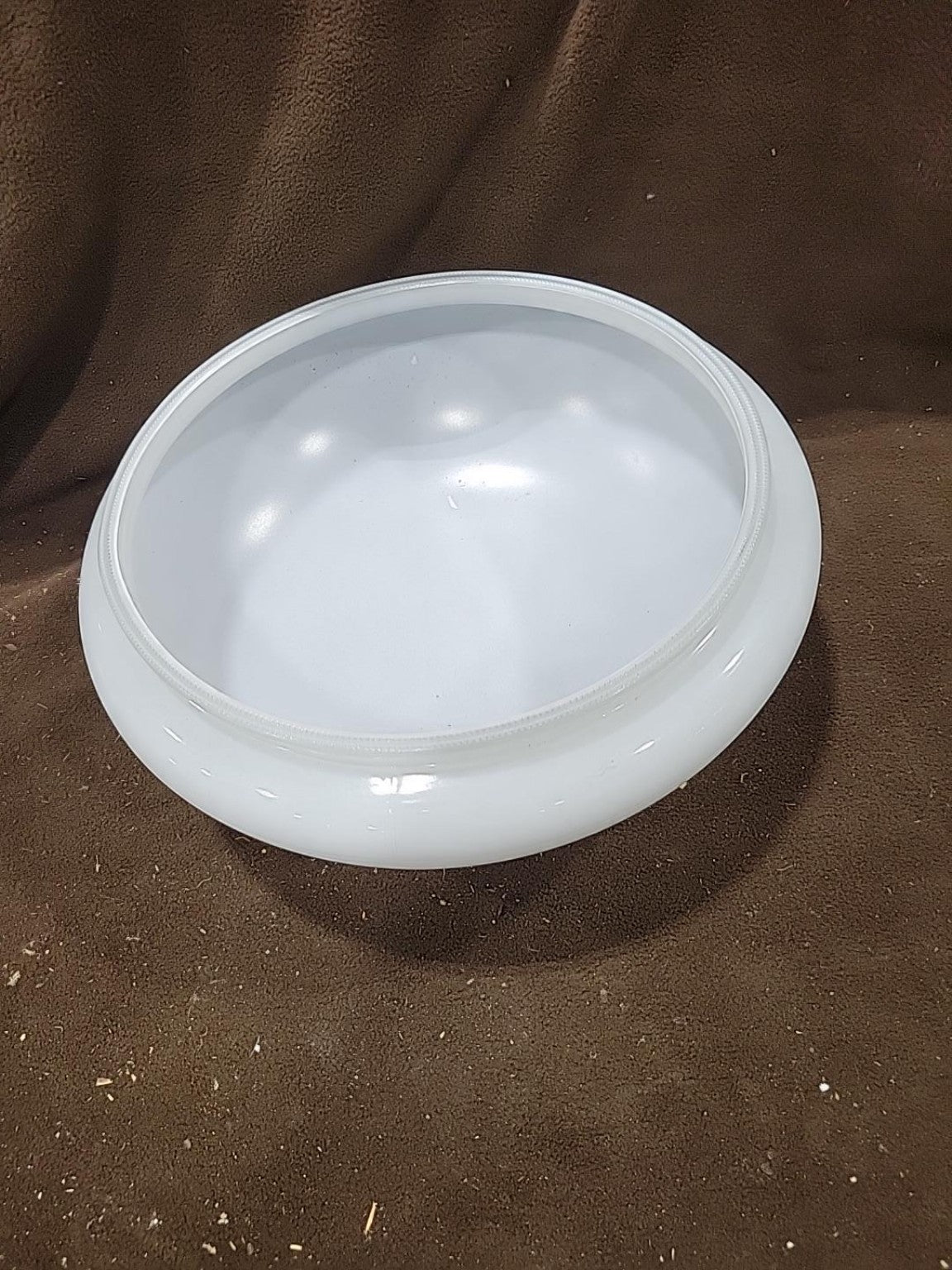 Vintage White Milk Glass Ceiling Light Shade – 9 3/4" Fitter