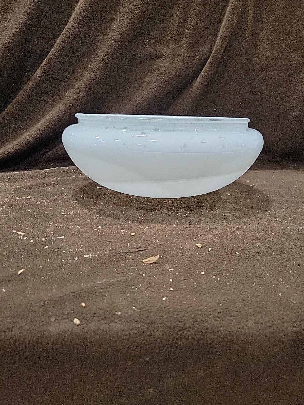 Vintage White Milk Glass Ceiling Light Shade – 9 3/4" Fitter