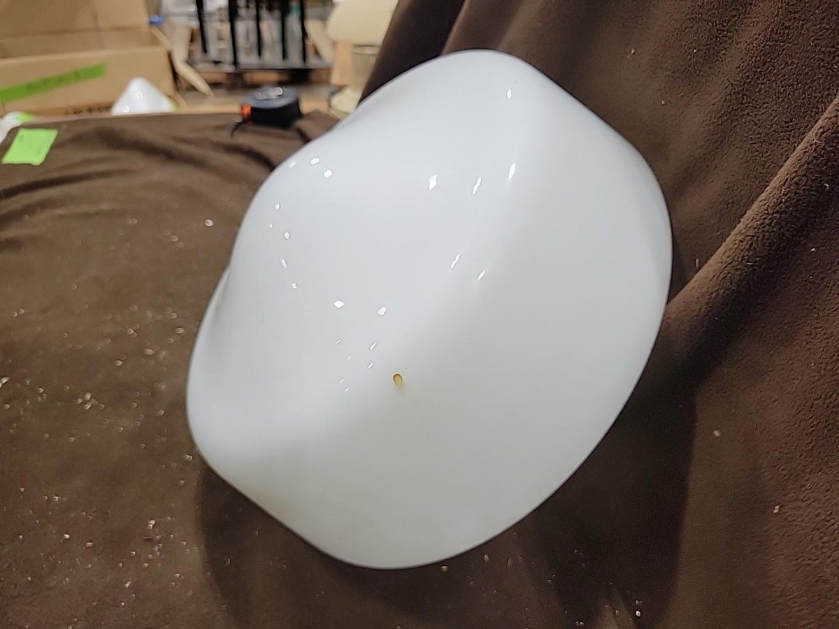 Vintage White Milk Glass Ceiling Light Shade – 12 1/2"