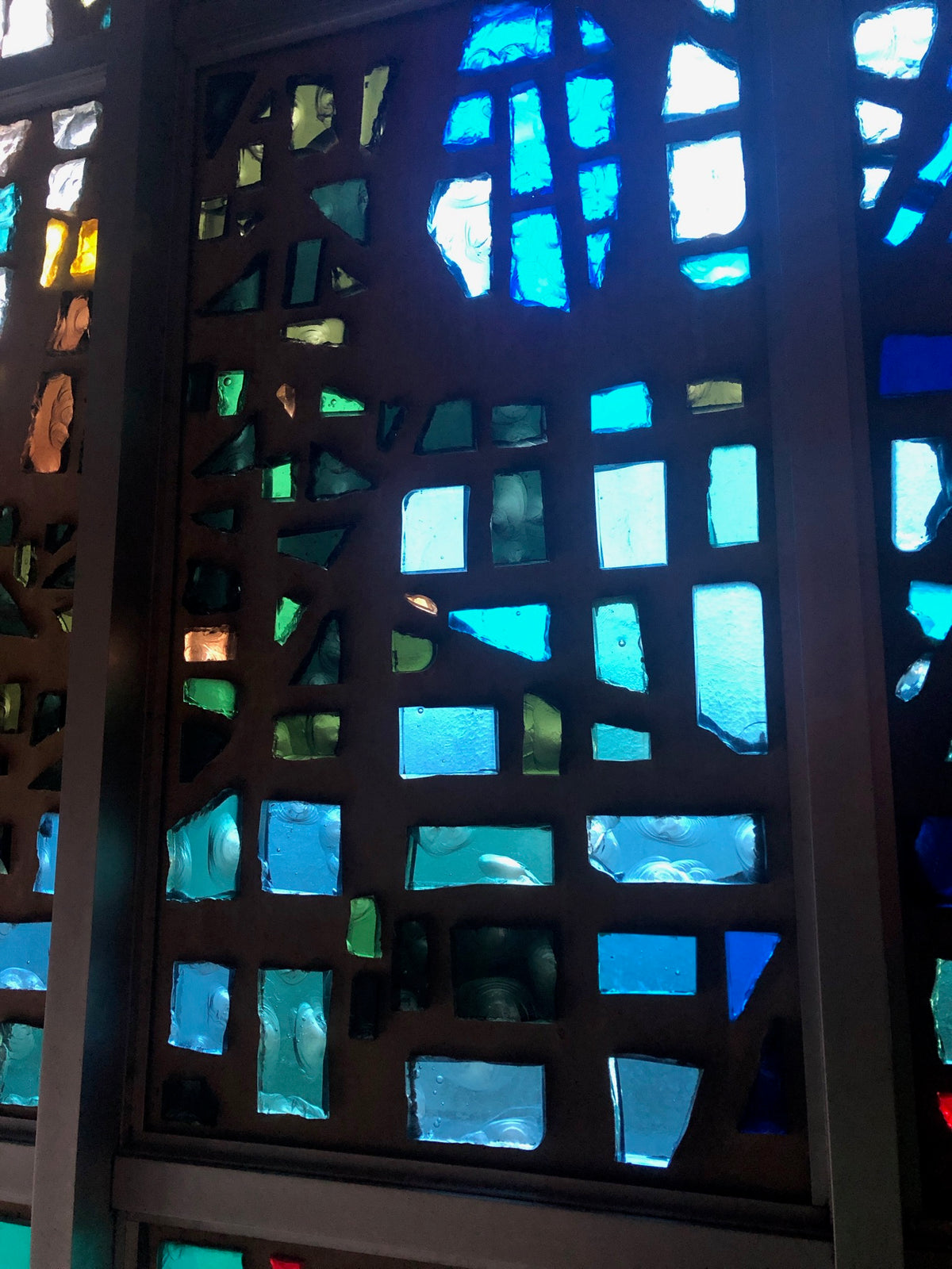 Monumental Mid-Century Dalle de Verre Church Glass