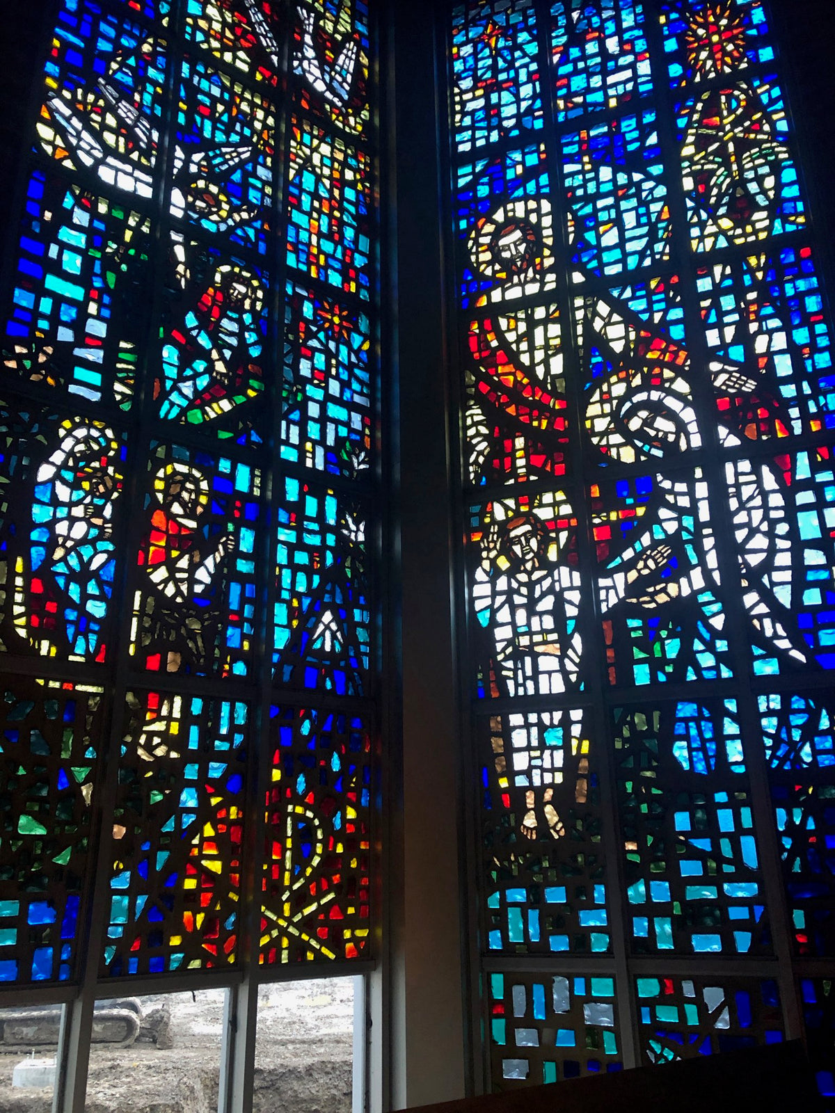 Monumental Mid-Century Dalle de Verre Church Glass