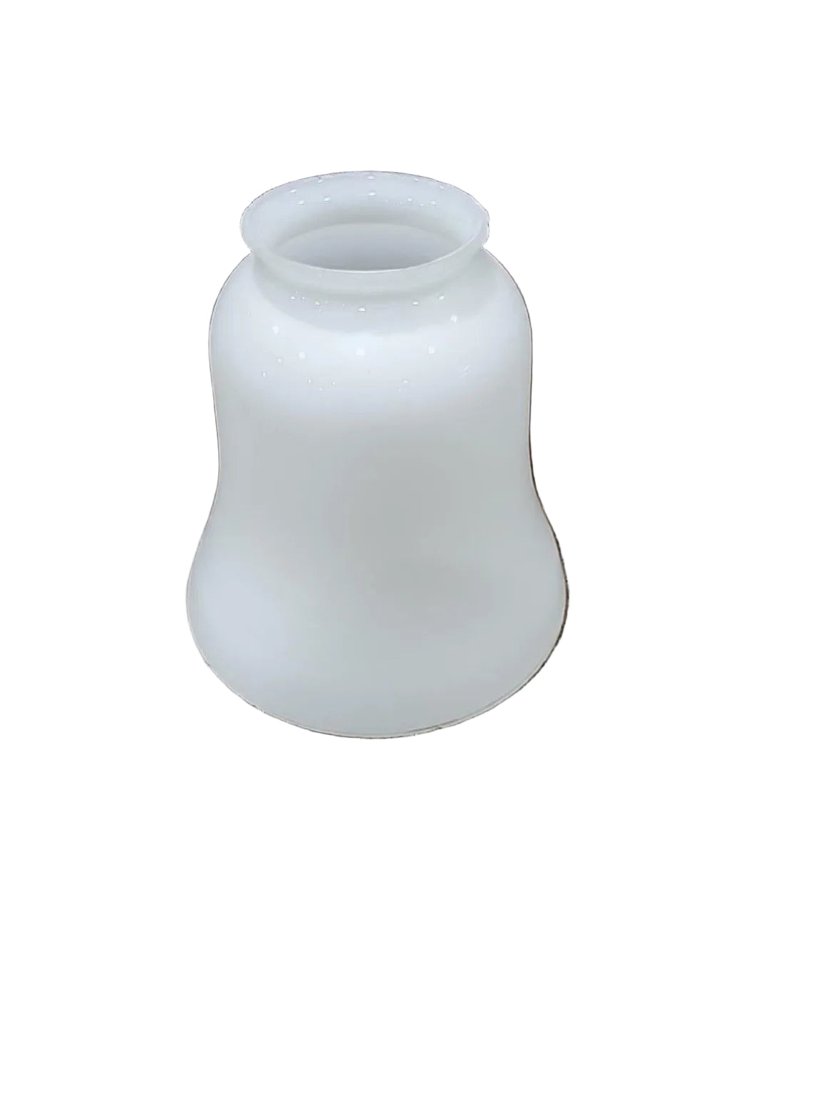 White Milk Glass Bell Light Shade
