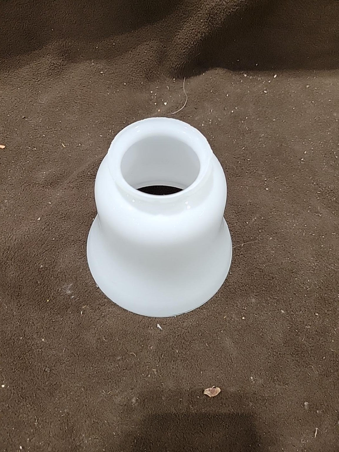 White Milk Glass Bell Light Shade
