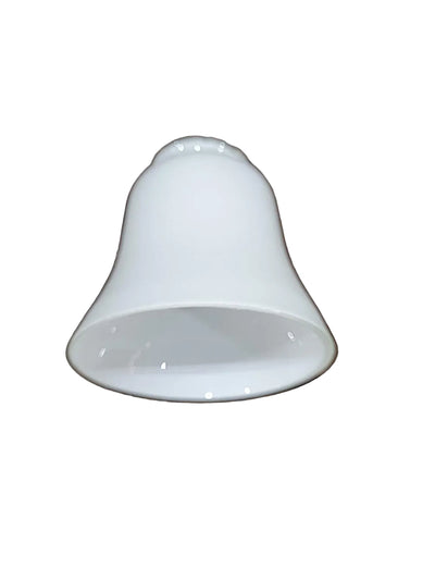 White Milk Glass Bell Light Shade