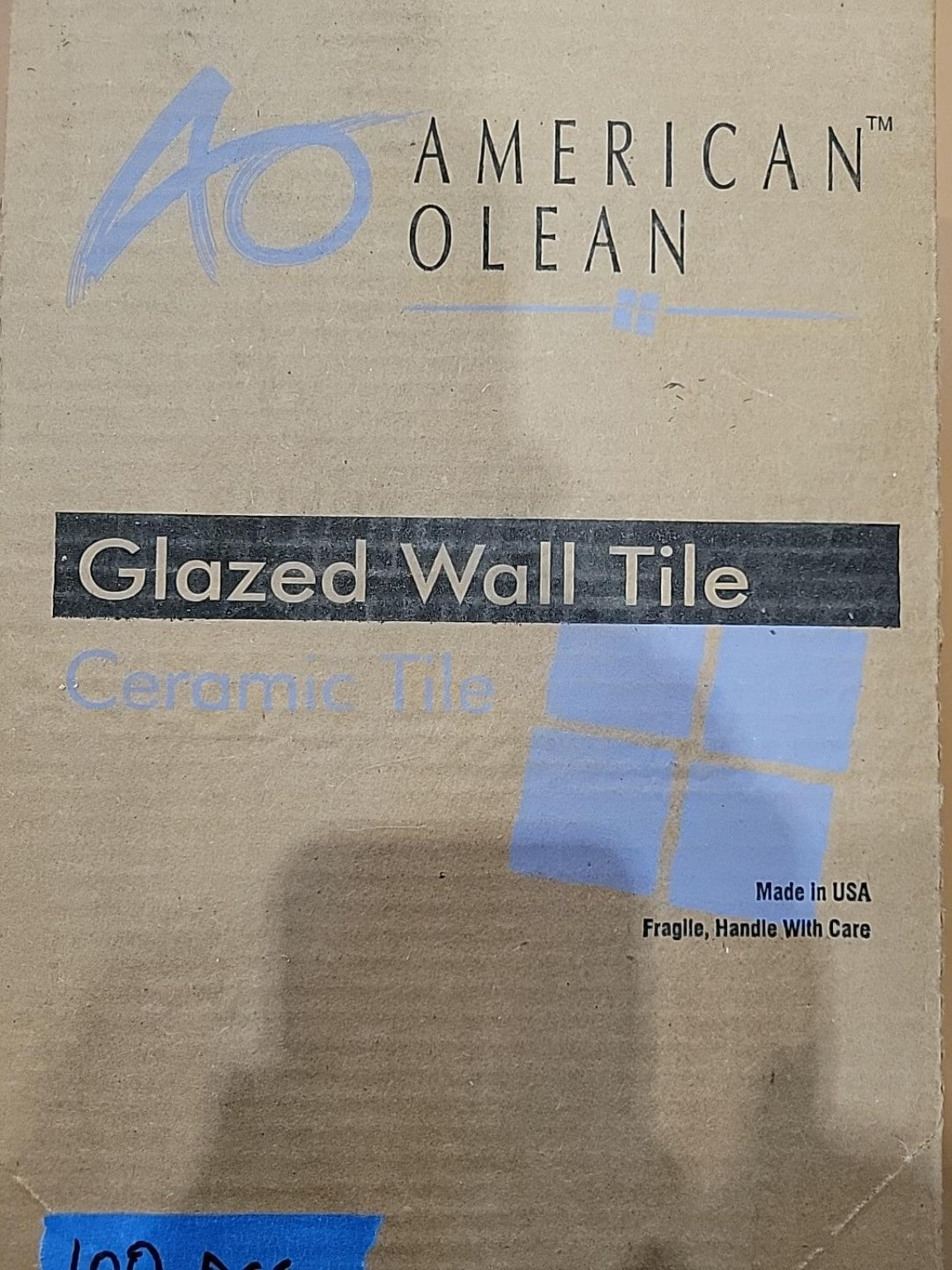American Olean White Glazed Ceramic Wall Tile – Full Box
