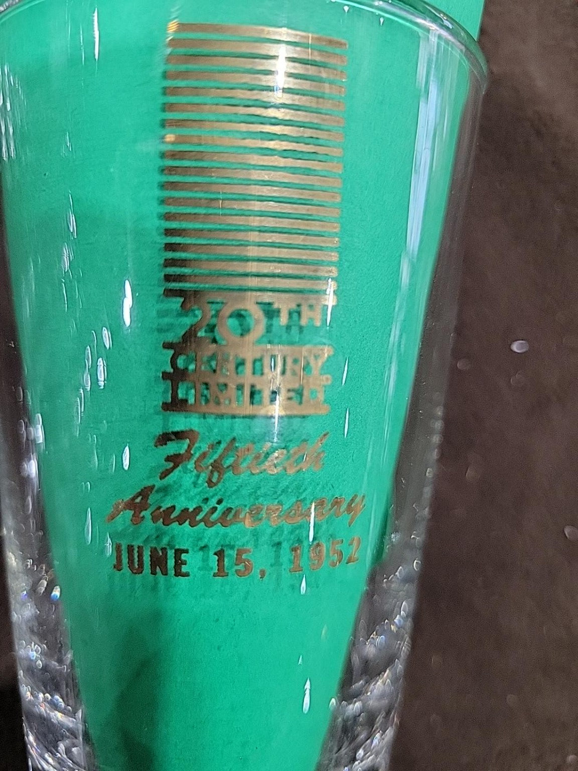 1952 20th Century Limited Anniversary Glasses – Set of 6