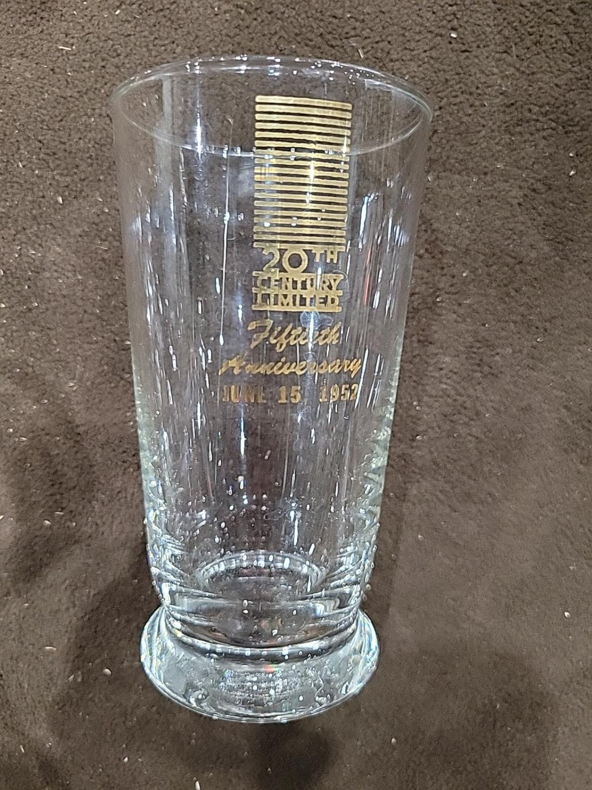 1952 20th Century Limited Anniversary Glasses – Set of 6