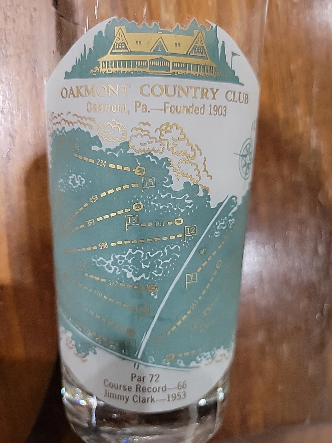 Vintage Oakmont Country Club Golf Glasses – Set of 6