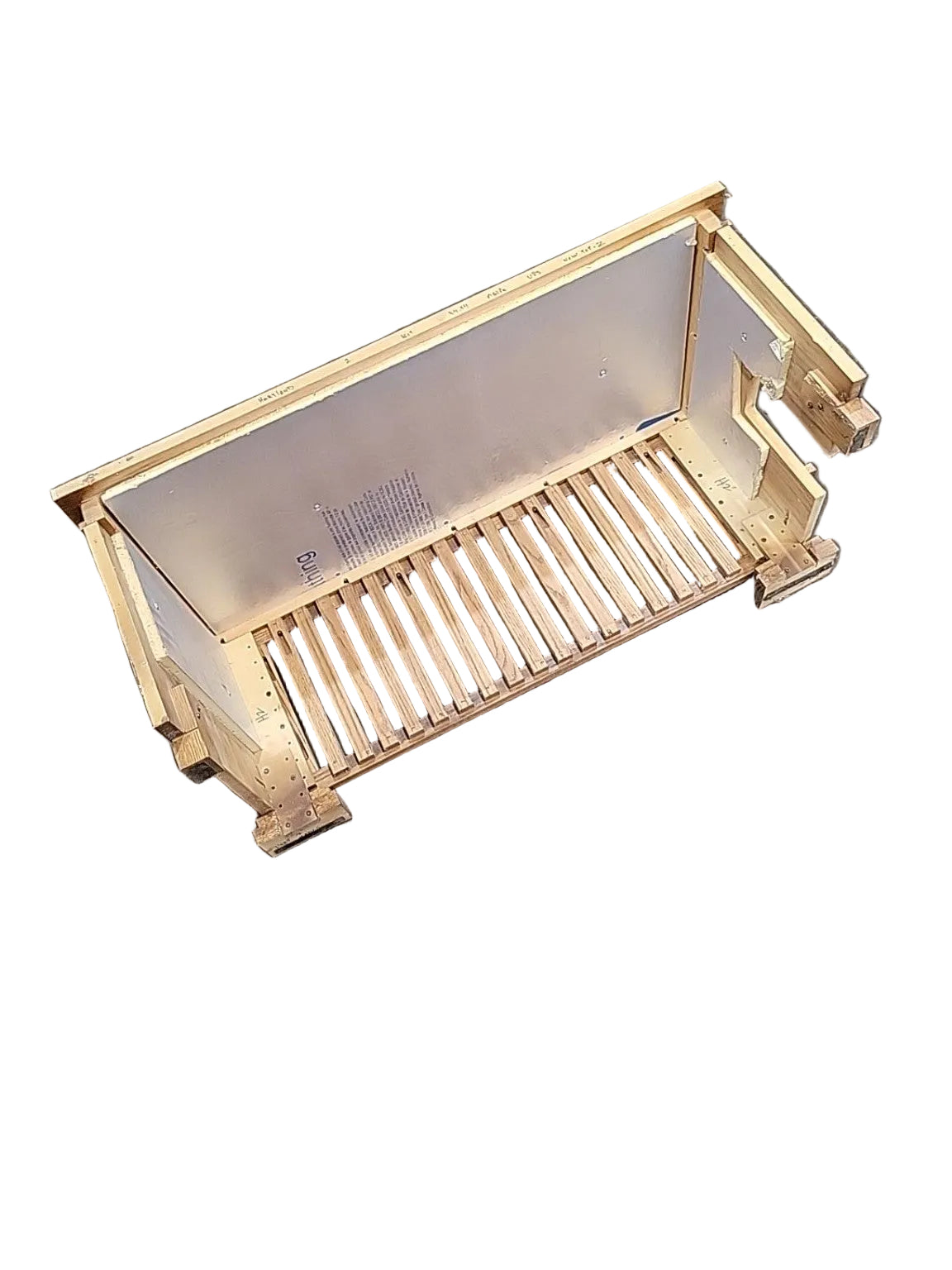 Vintage Oak Slatted Radiator Cover Console