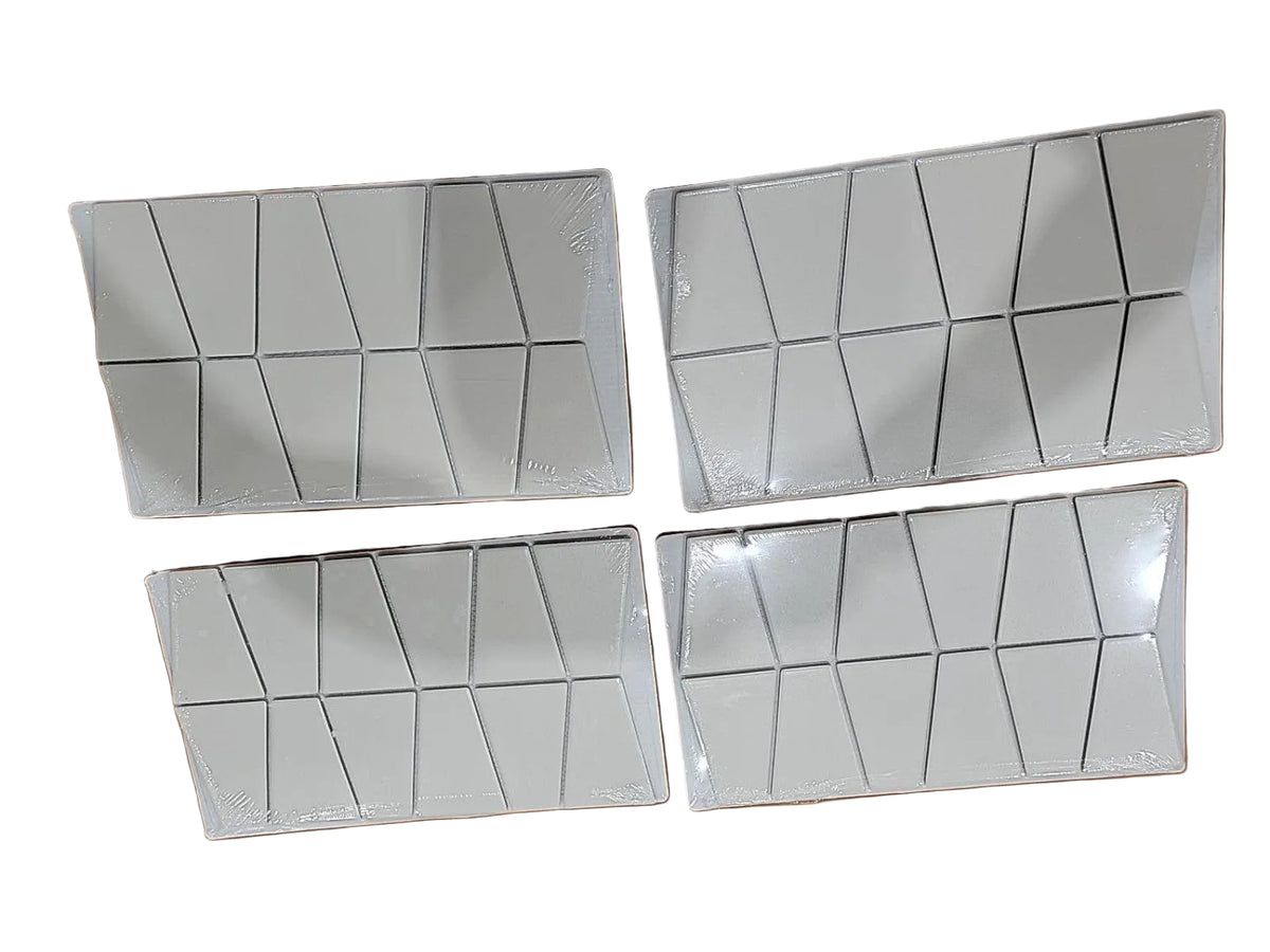 Decorative Marin Sand Dollar Trapezoid Mosaic Tile – Lot of 4