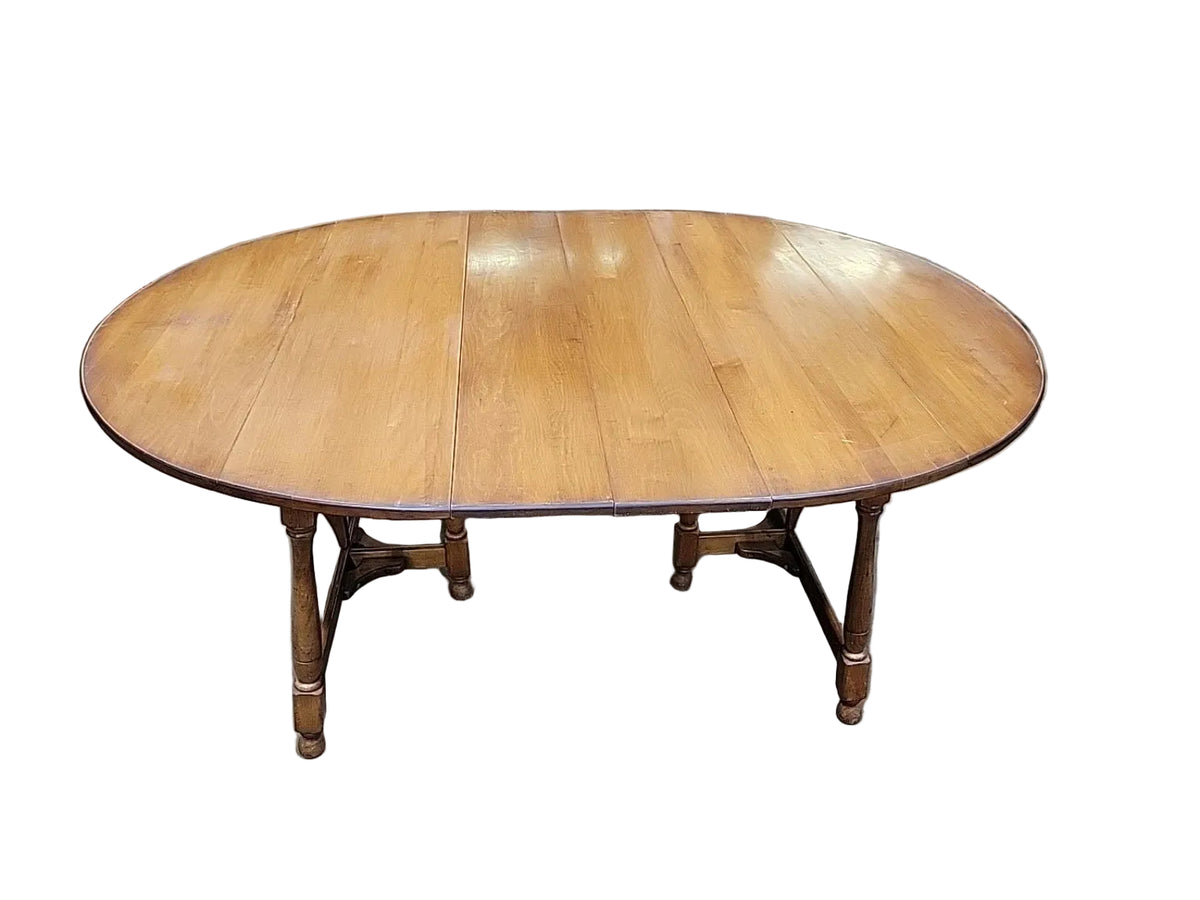 Vintage Gateleg Drop-Leaf Extension Dining Table