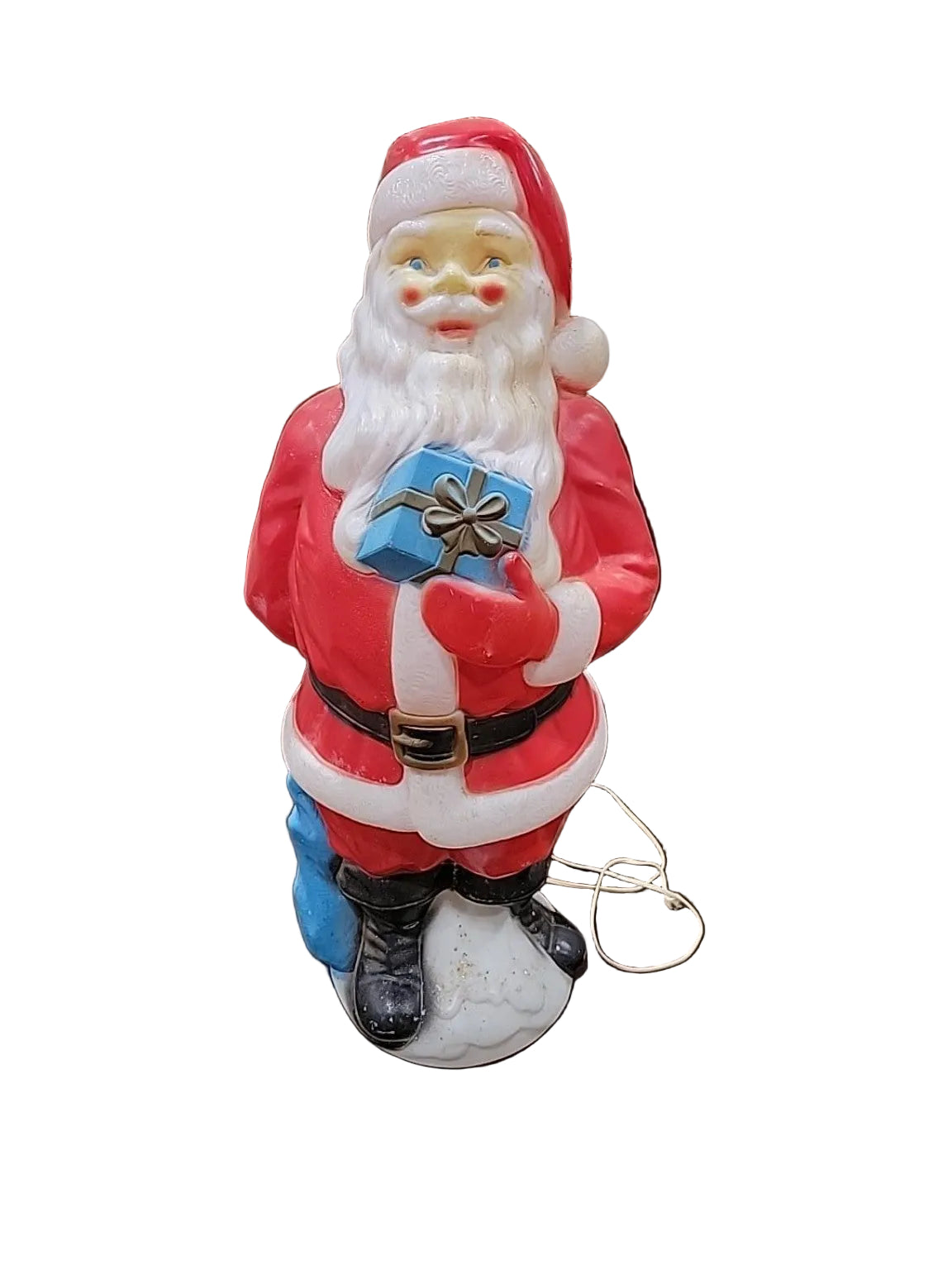 Vintage Lighted Santa Claus Blow Mold – 34"
