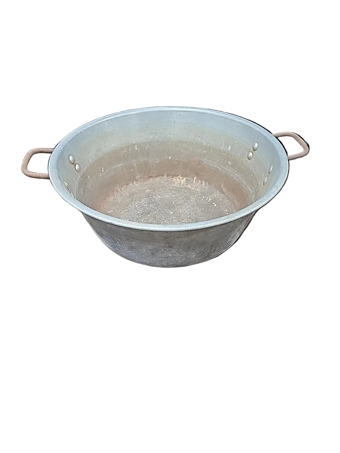 Vintage Aluminum Wash Basin with Handles