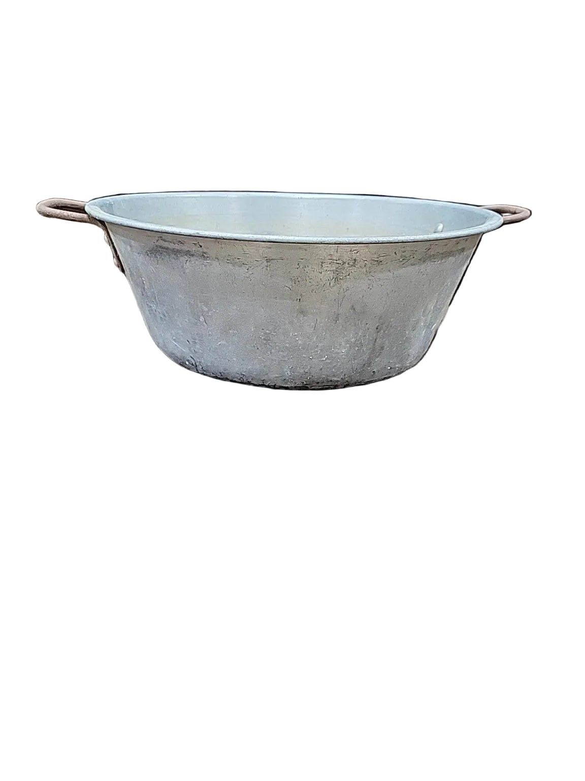 Vintage Aluminum Wash Basin with Handles