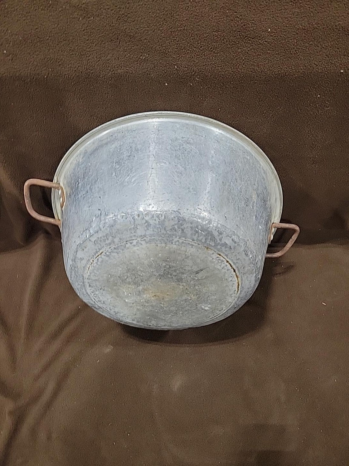 Vintage Aluminum Wash Basin with Handles