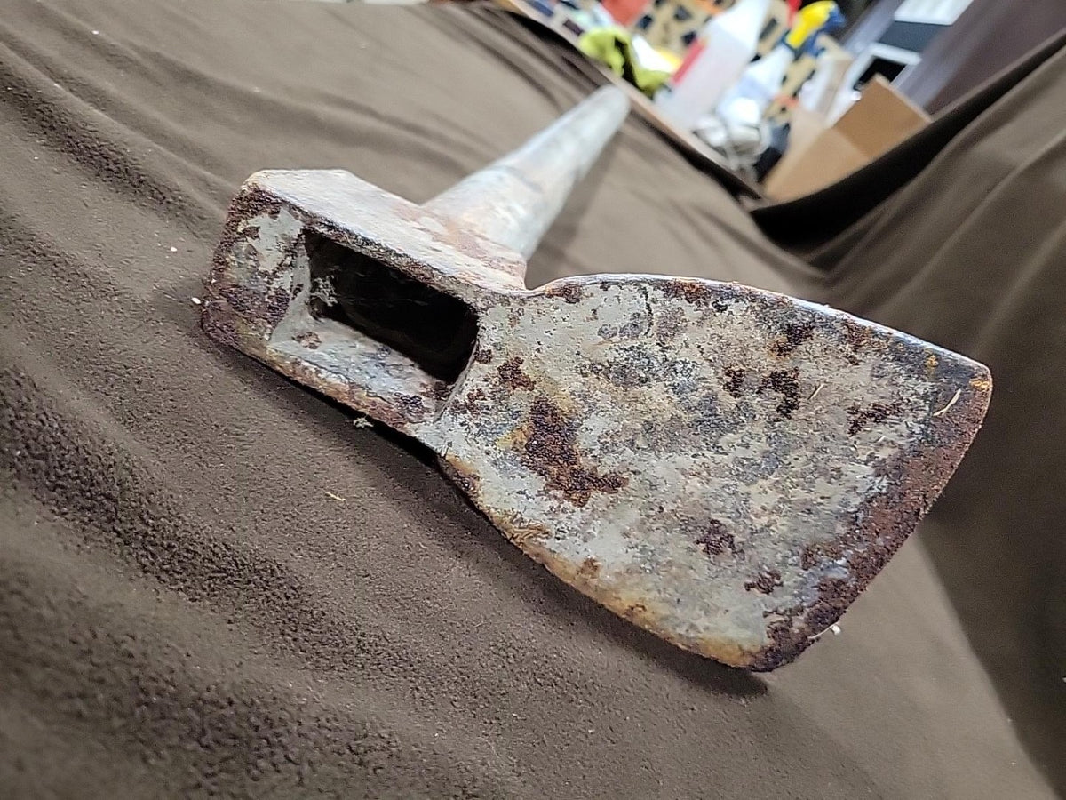 Vintage Long-Handle Railroad Adze Axe Tool
